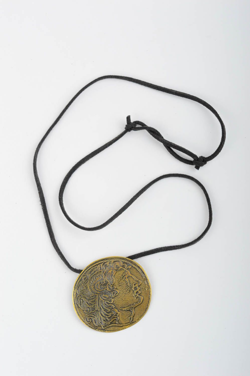 Handmade pendant brass accessories metal handmae bijouterie gift for women photo 2