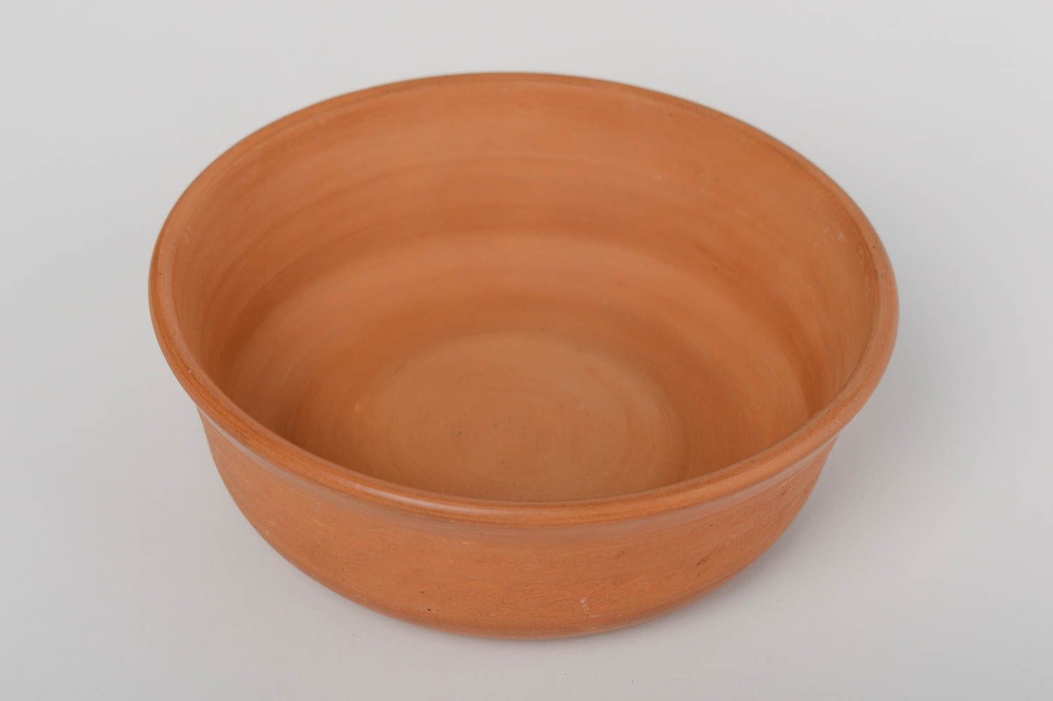 Beautiful handmade designer terracotta clay soup bowl 600 ml photo 3