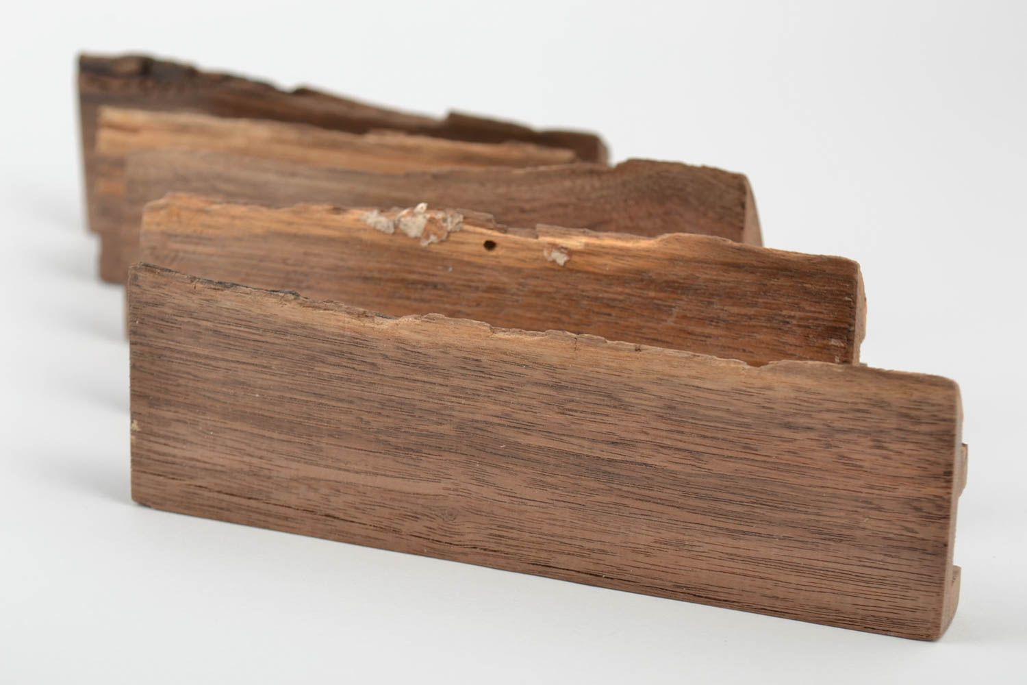 Supports à tablettes en bois 5 pièces faites main originales et pratiques photo 3