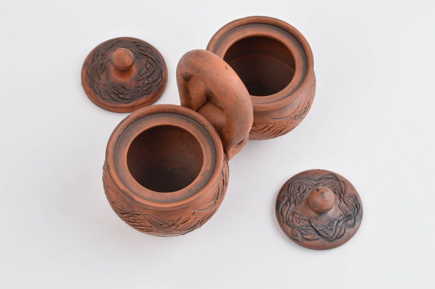 Handgemachte Keramik kleine Töpfe ausgefallene Küchenutensilien Küchen Zubehör foto 4