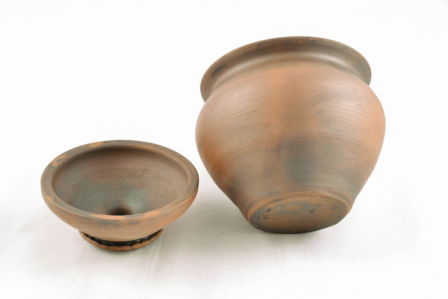 Handmade ceramic pot for baking 1 liter photo 5