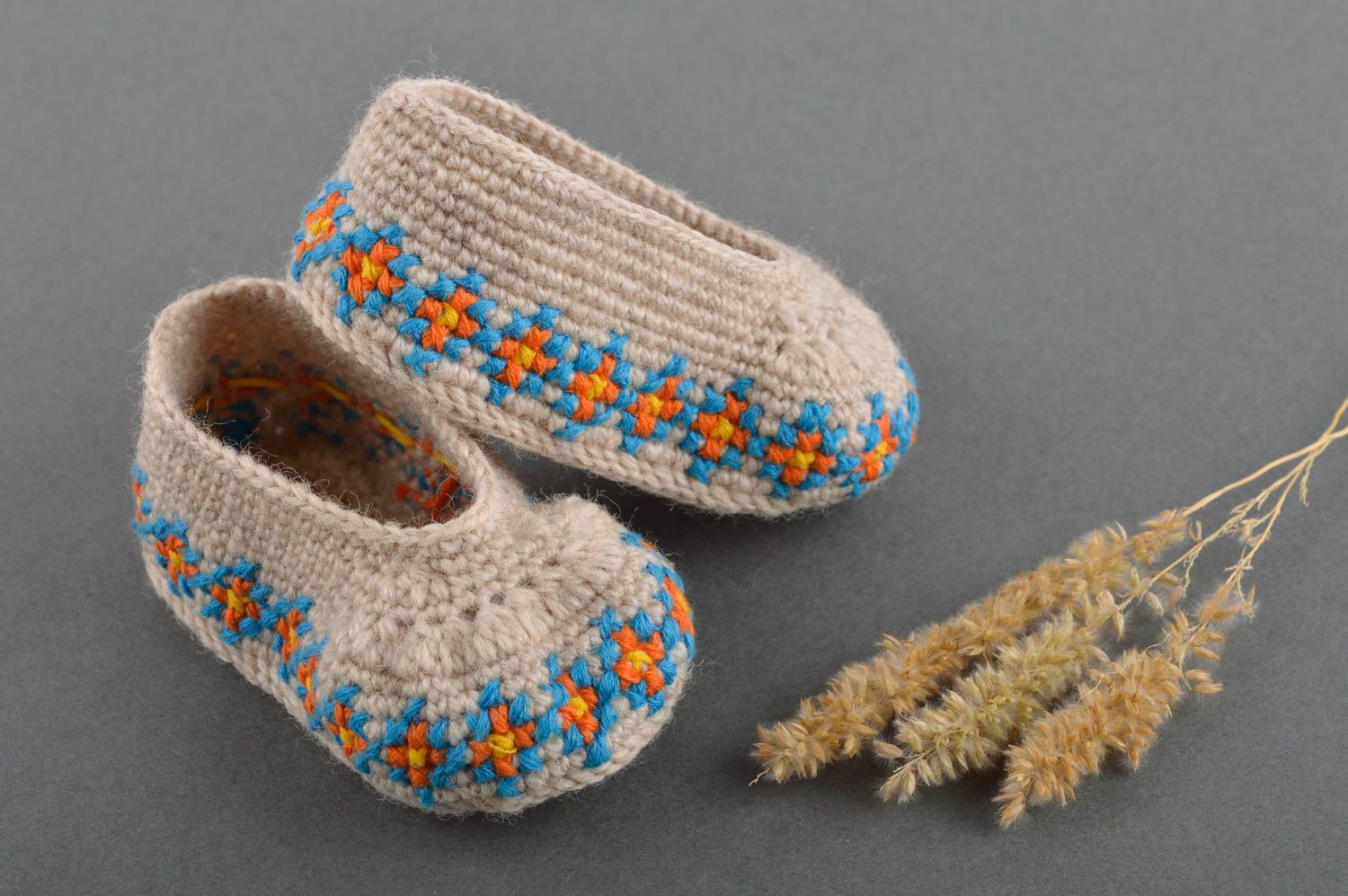 Zapatillas de casa con ornamento artesanales calzado para niñas regalo original foto 4