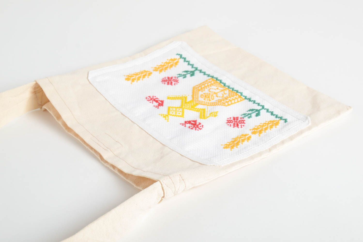 Bolso de tela artesanal bordado accesorio de mujer textil regalo original foto 4