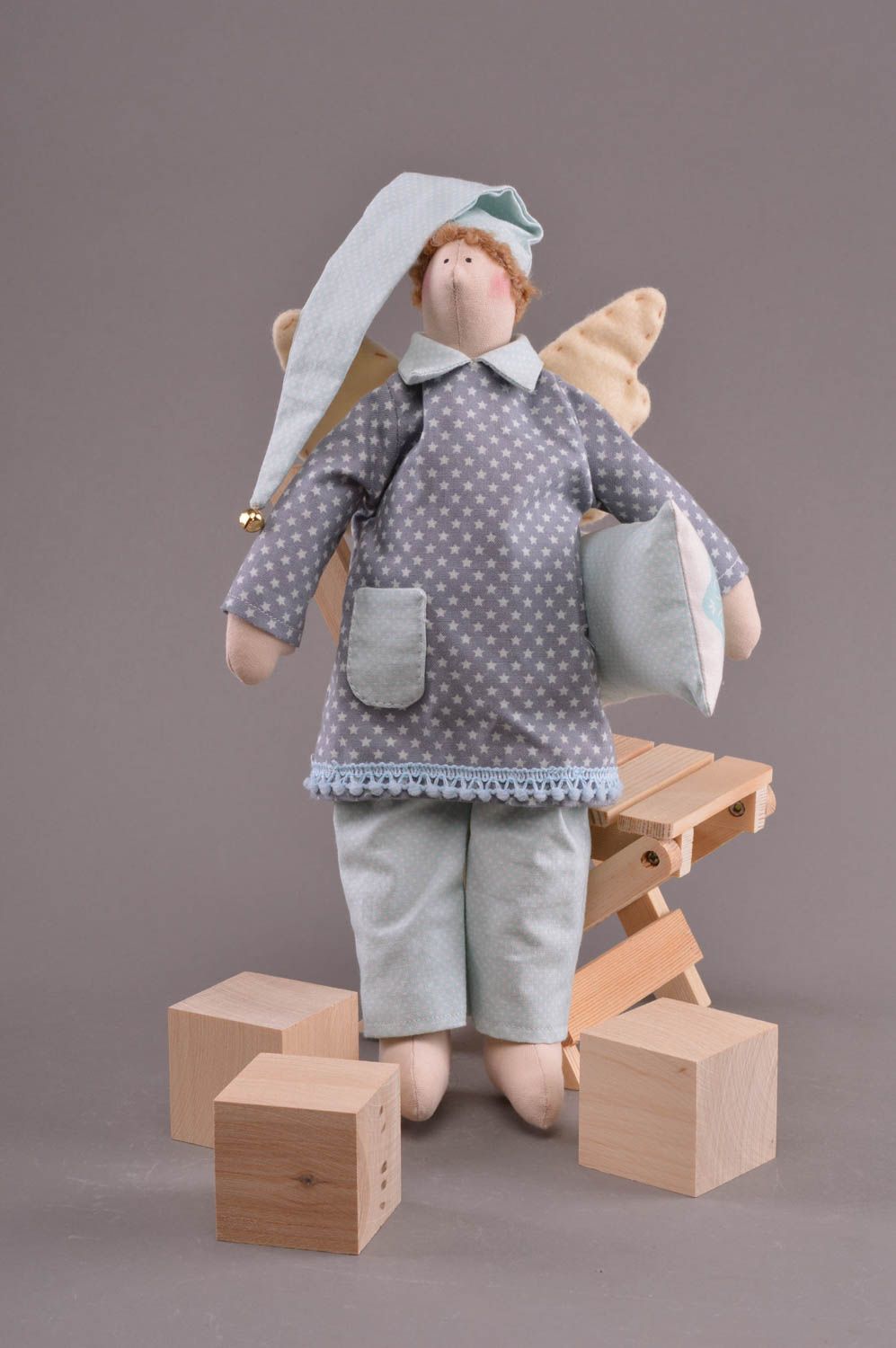 Interieur Puppe Engel handmade Spielzeug für Kinder originell künstlerisch foto 1