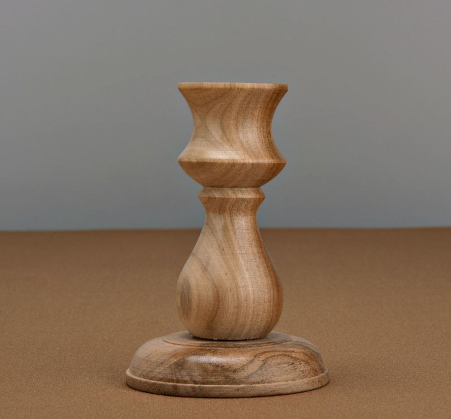 Wooden candlestick for 1 candle photo 3