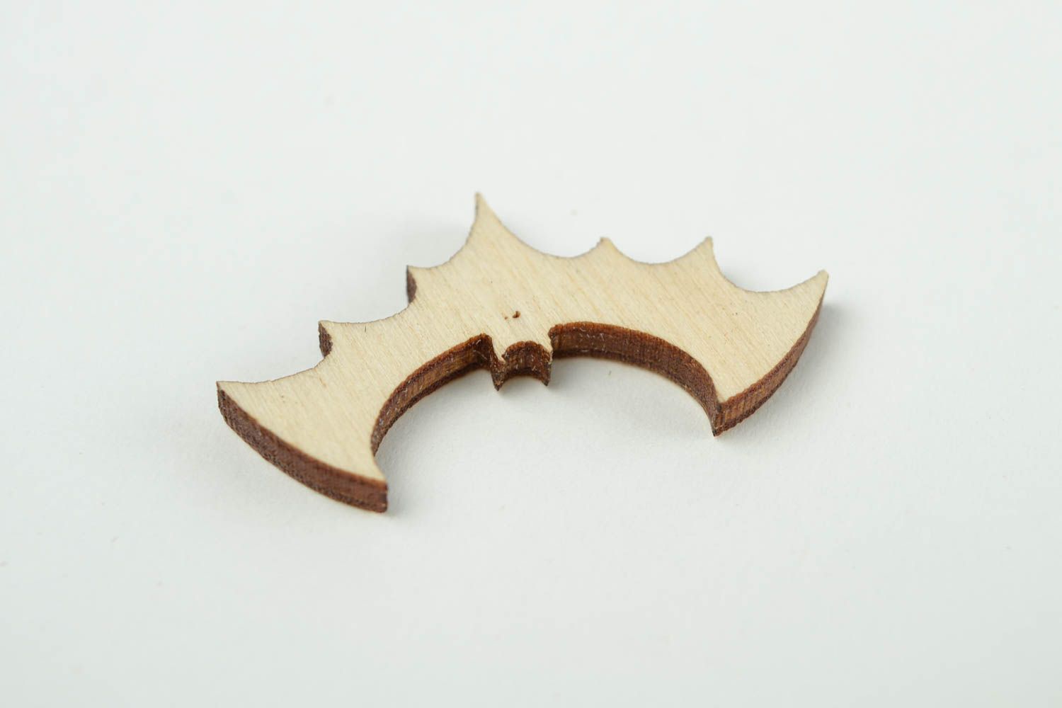Handgemachte Holzrohling zum Bemalen Miniatur Figur Fledermaus Holz Figur  foto 5