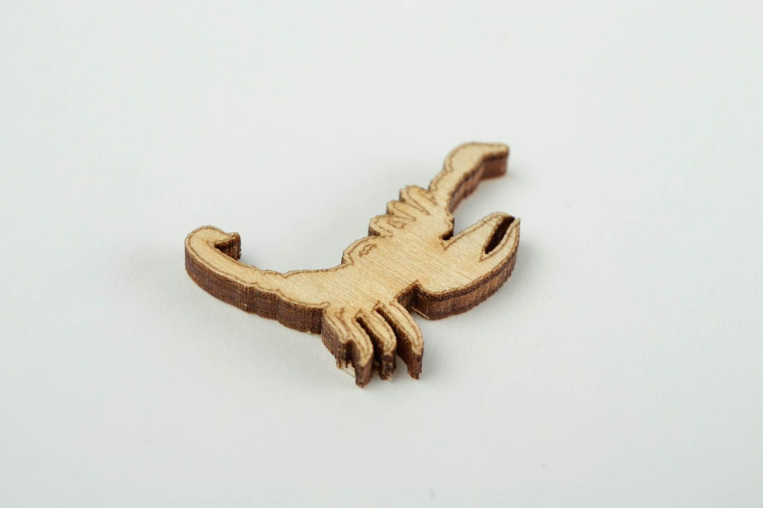 Handmade Holz Figur Deko Element Holz Rohling Figur zum Bemalen Skorpion foto 3
