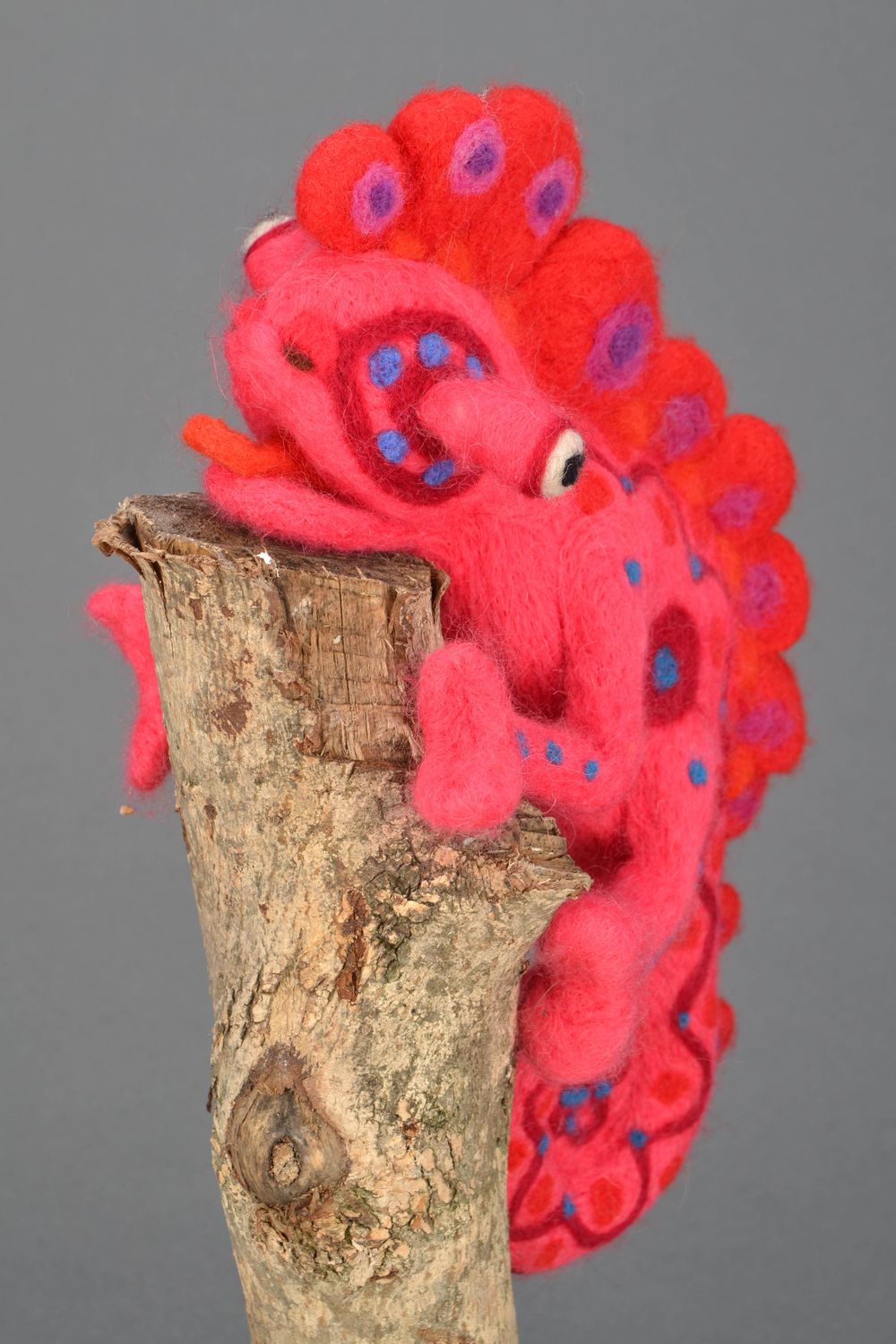 Bright designer toy felted of wool photo 4