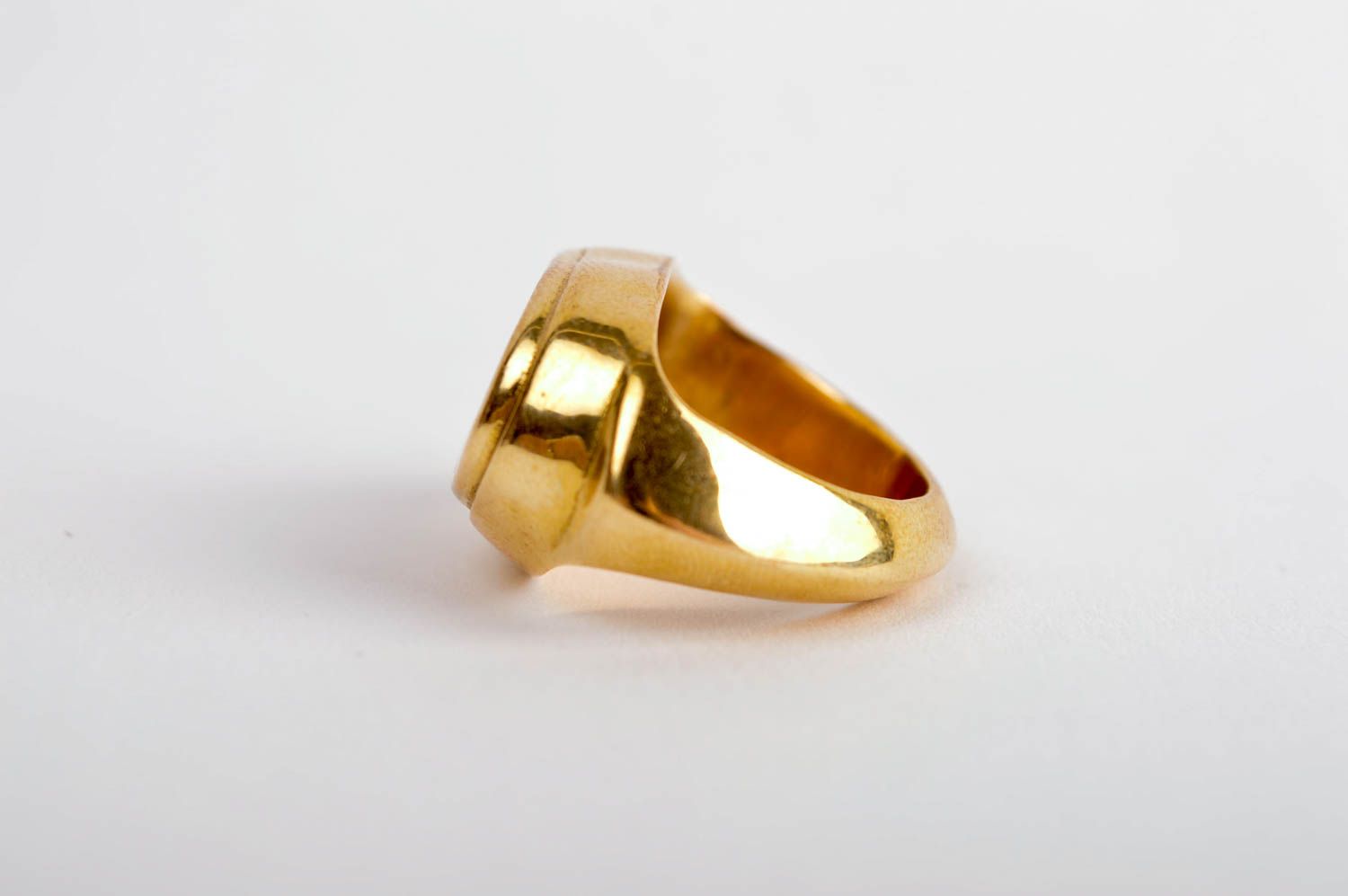 Кольцо ручной работы украшение из латуни модное кольцо для мужчин красивое фото 5