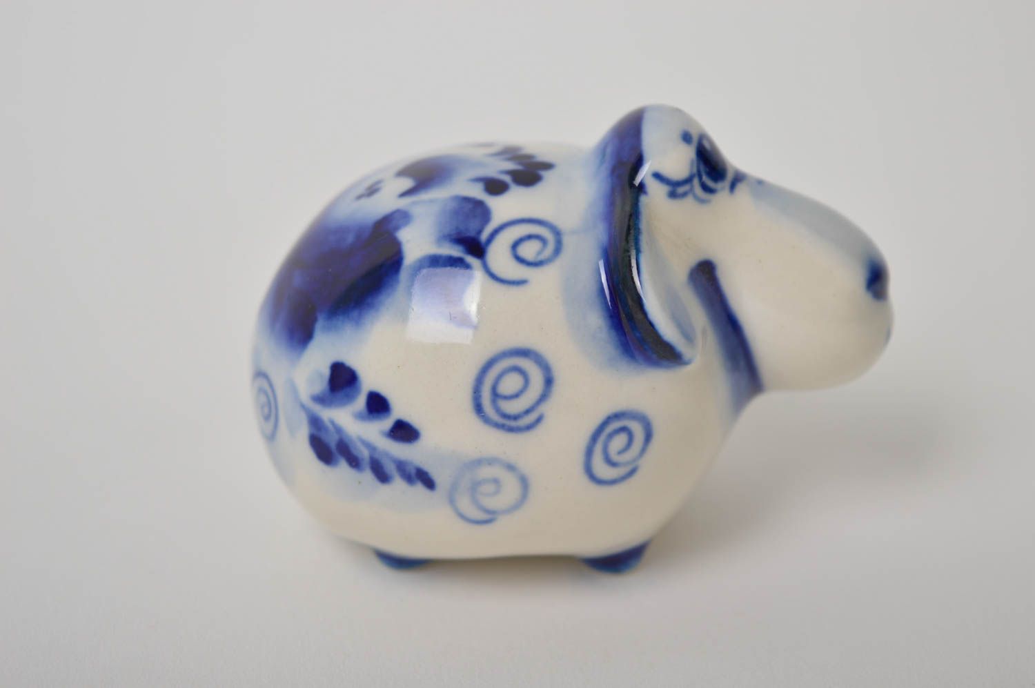 Figura de cerámica hecha a mano accesorio para el hogar objeto decorativo foto 2