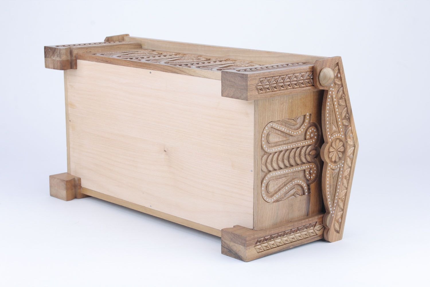 Scatola di legno fatta a mano cofanetto intarsiato scrigno bello da donna
 foto 5