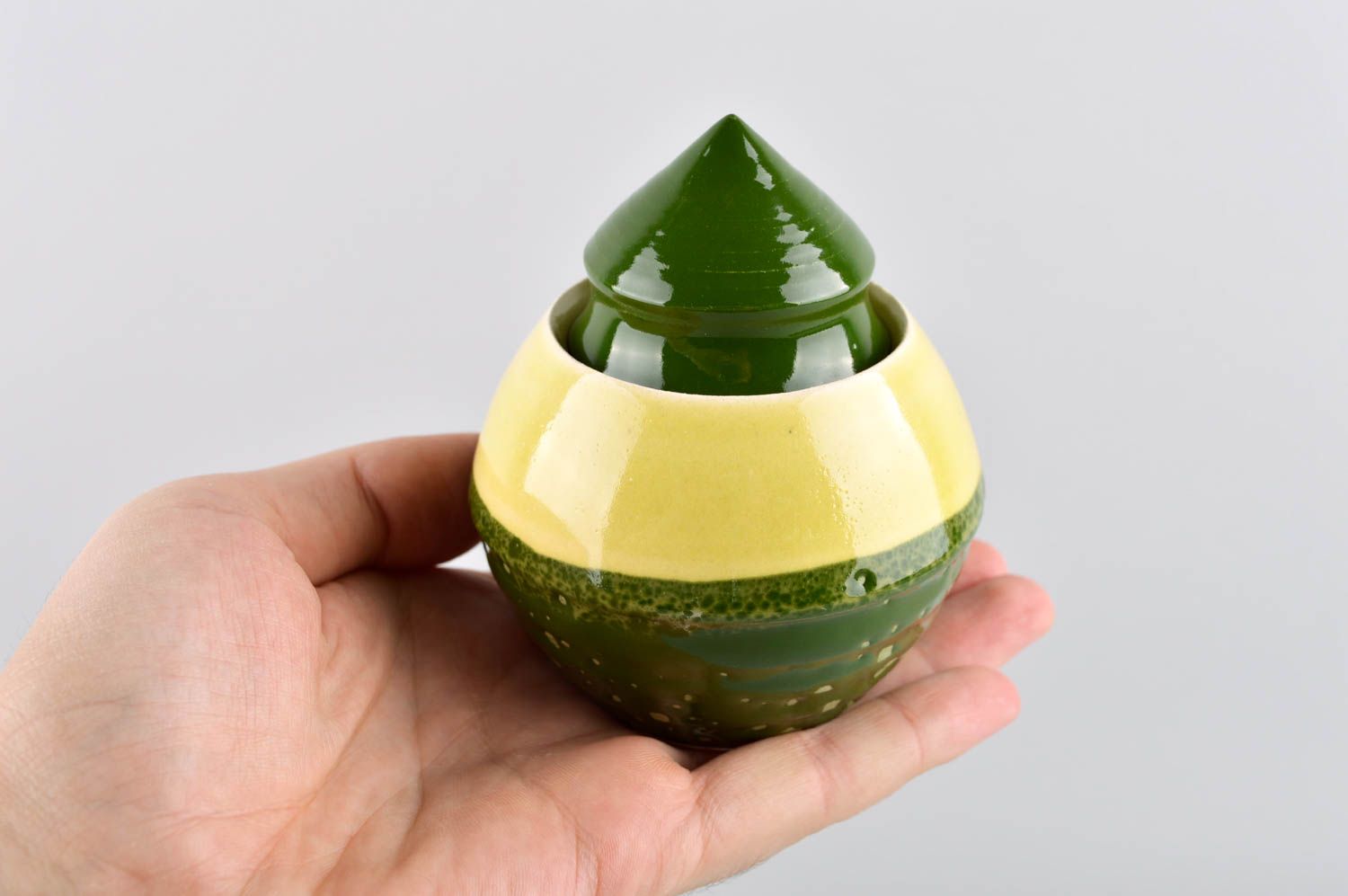 Küchen Zubehör handmade Zuckerdose Keramik Küchen Accessoire Geschenk Idee bunt foto 5