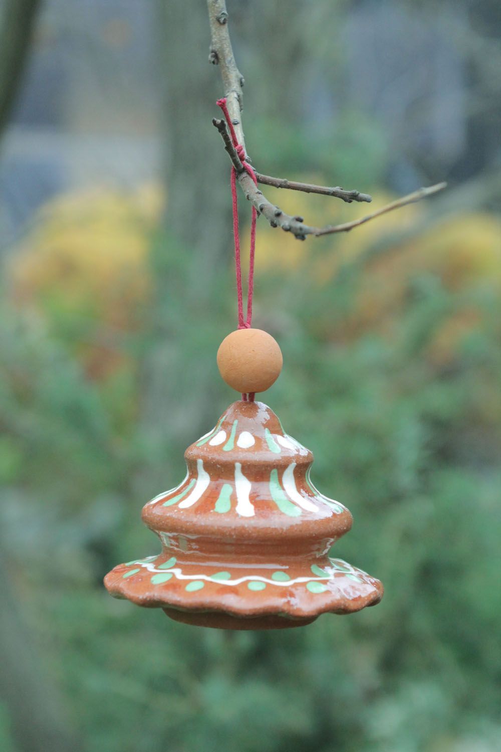 Handmade clay bell photo 1
