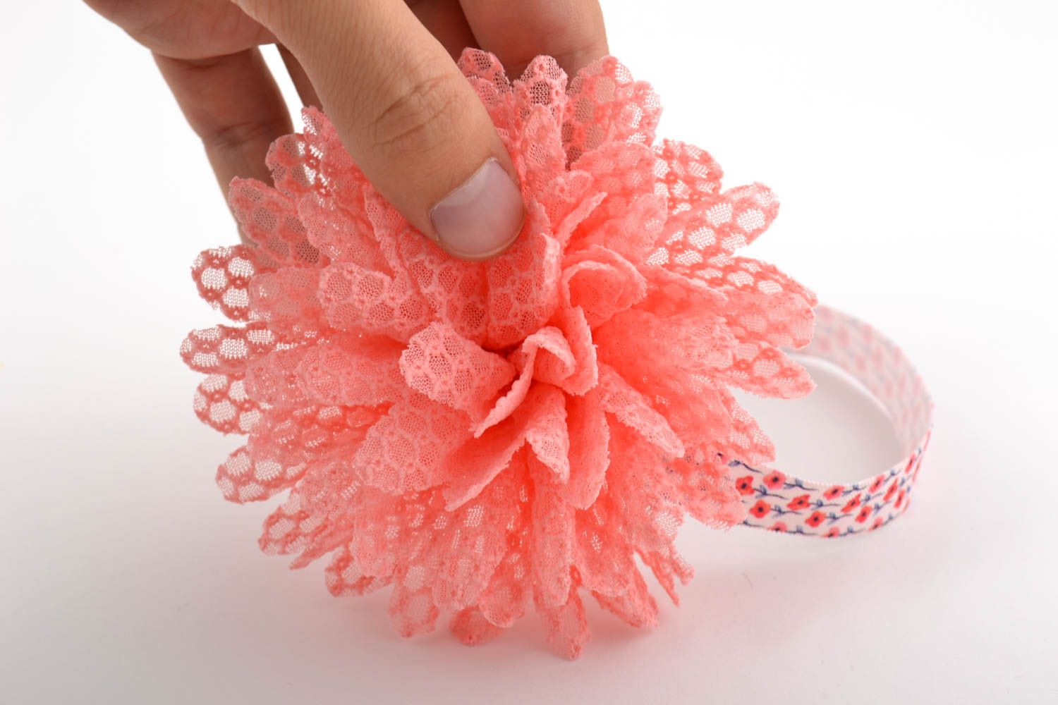 Аксессуар для волос handmade полоска для волос повязка на голову с цветком фото 4
