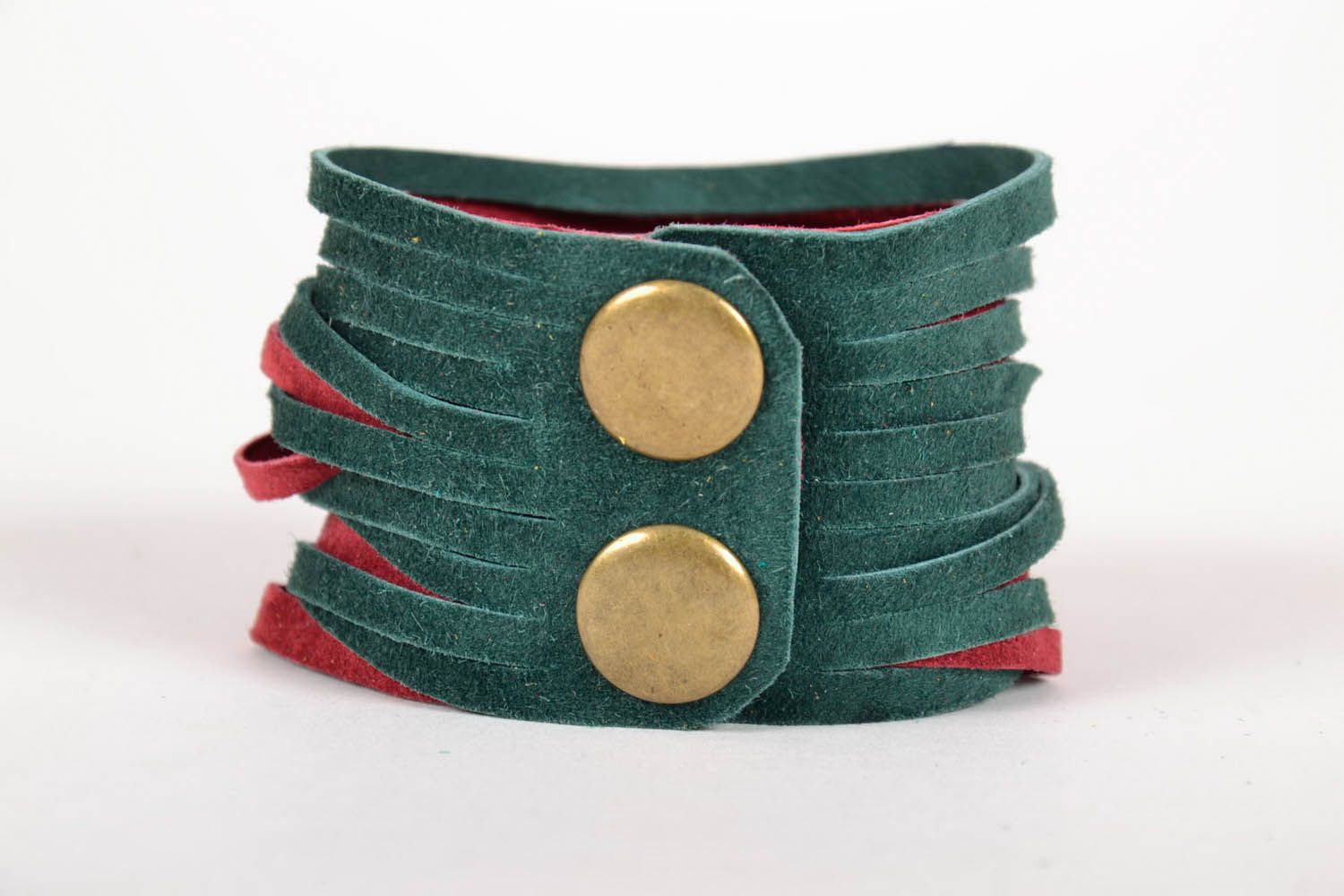 Colorful leather bracelet photo 2