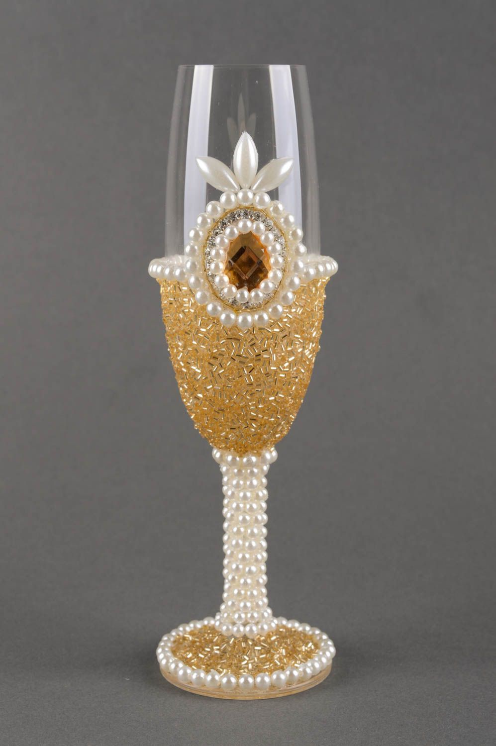 Flûtes à champagne fait main Vaisselle en verre 2 pcs ornées Cadeau mariage photo 1