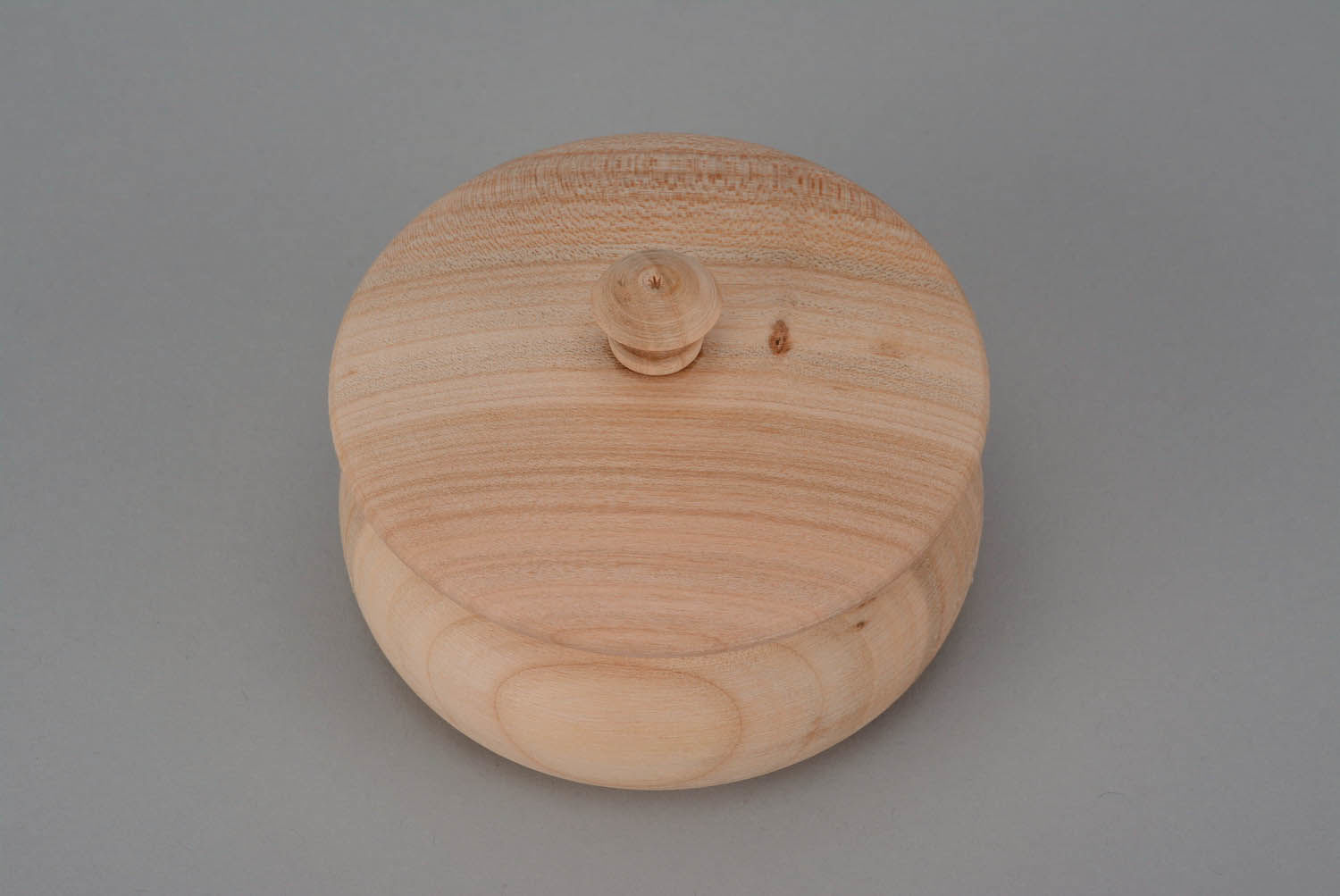 Wooden blank for round box photo 5
