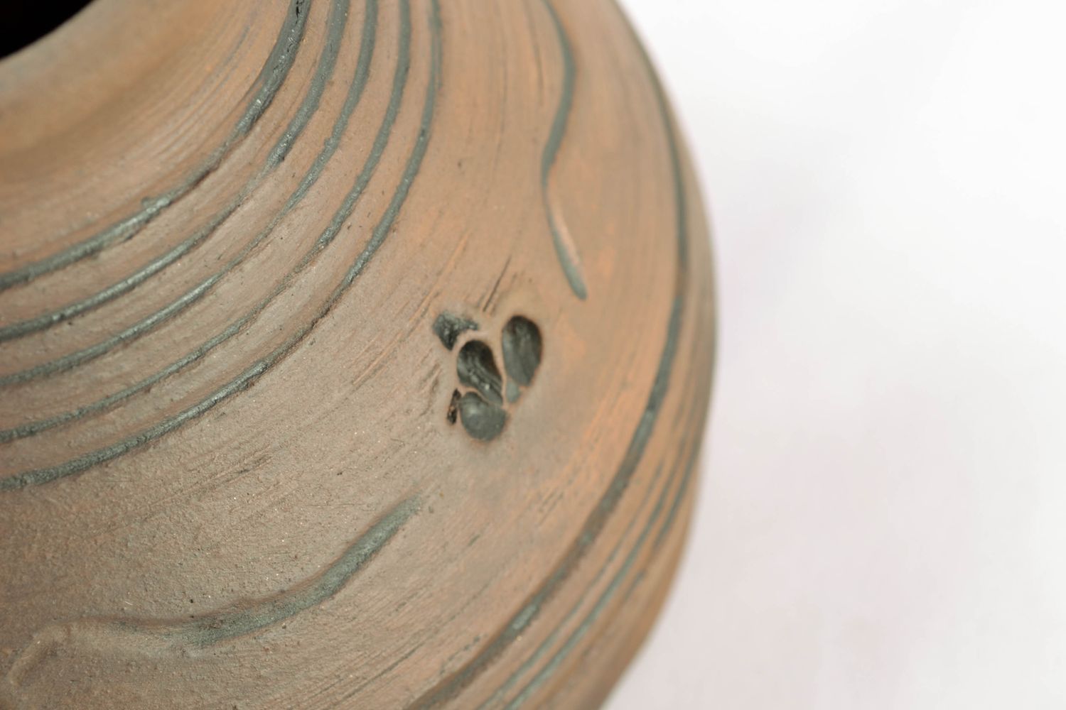 Cezve turc de céramique fait main avec goulot étroit 20-30 cl photo 4