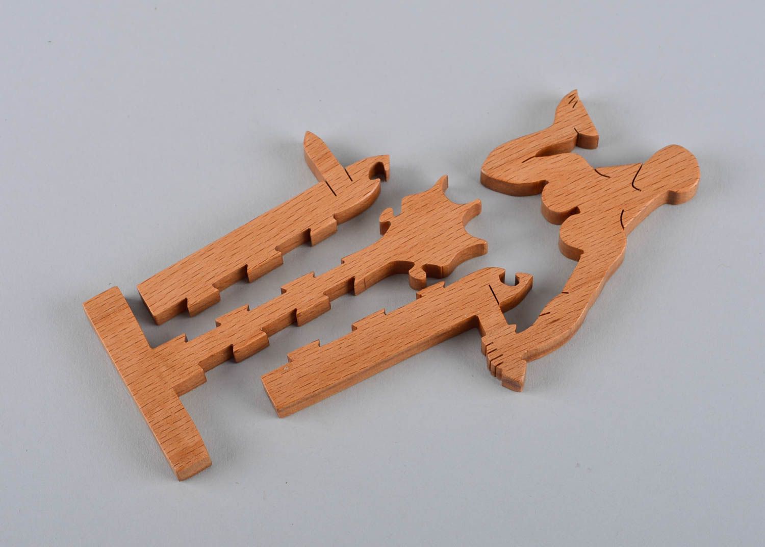 Пазлы для детей ручной работы игра пазлы деревянная детская игрушка Человек фото 5