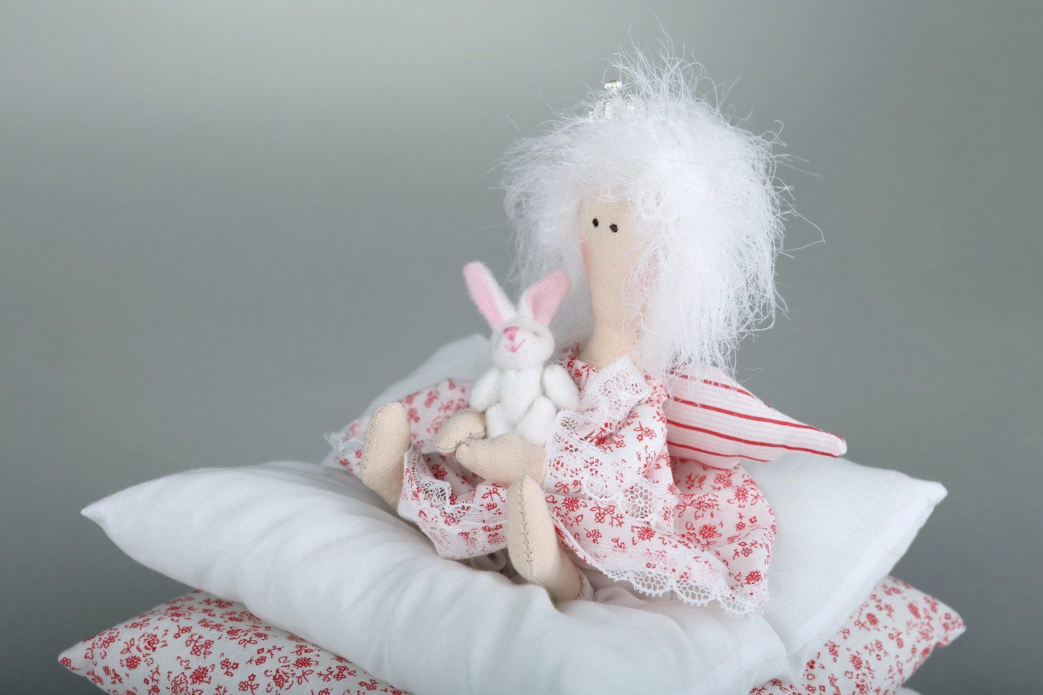 Tilde doll The princess on a pea with a hare photo 2