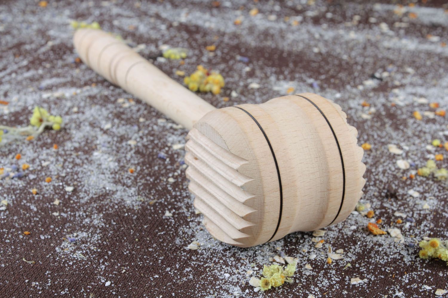Wooden meat mallet photo 4