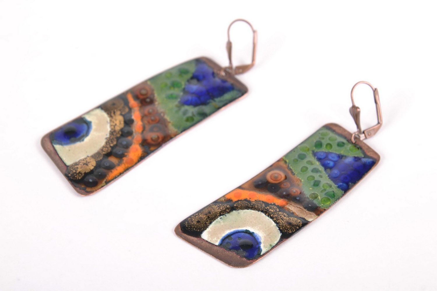 Earrings made ​​of polymer clay Two photo 1