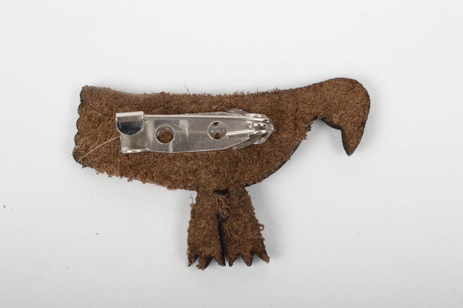 Broche hecho a mano accesorio de moda regalo original con forma de pájaro foto 3