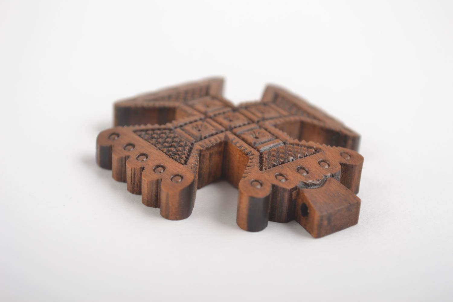 Schmuck Amulett handmade Holzkreuz Anhänger Anhänger Kreuz originelle Geschenke foto 4