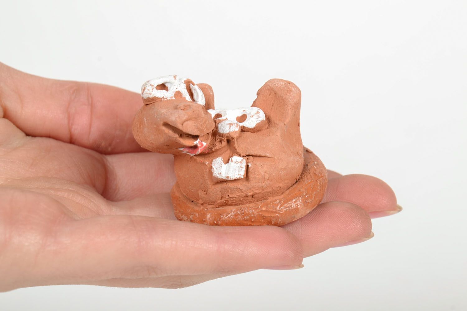 Ceramic figurines of rabbit and snake photo 5