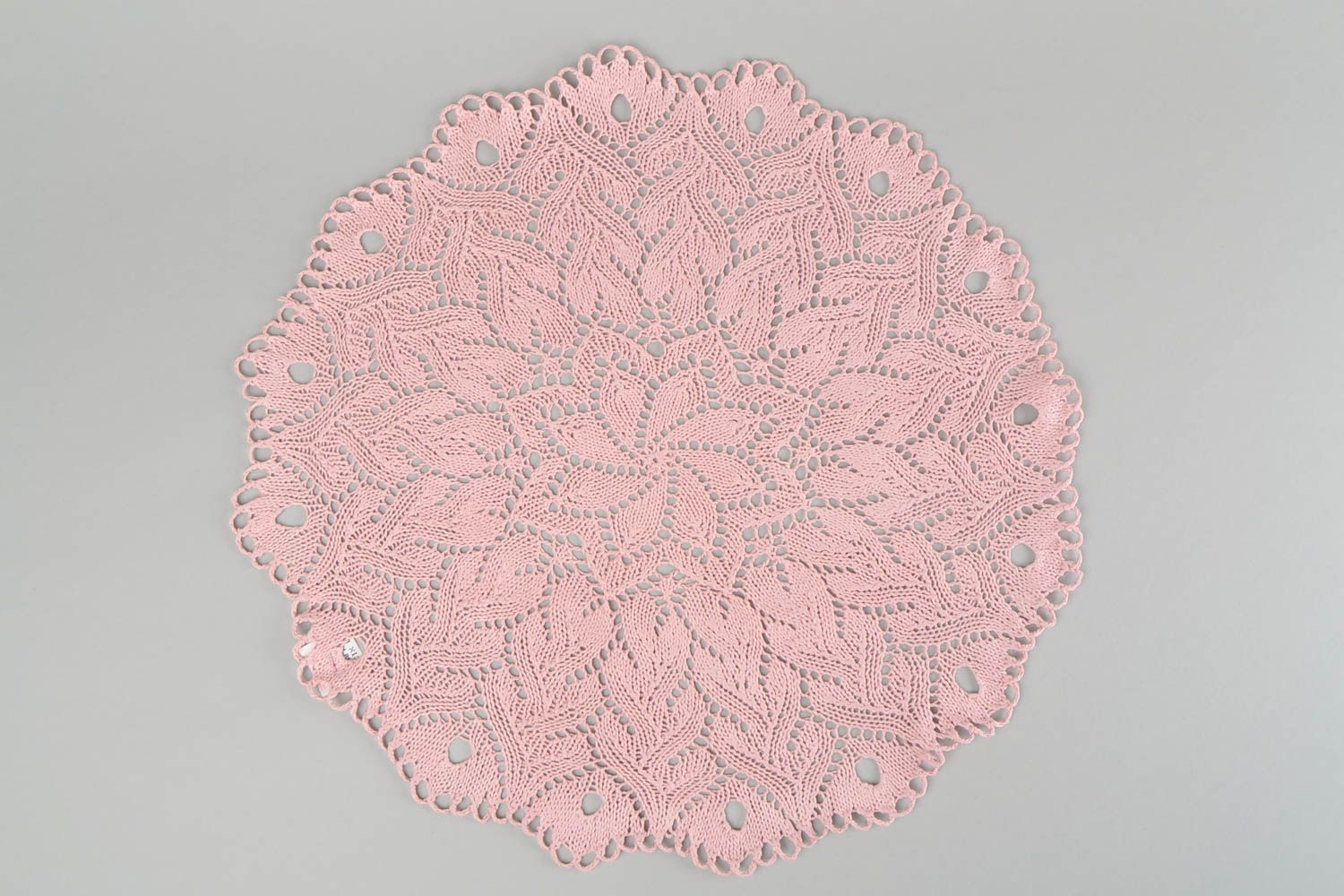 Knitted napkin decorative handmade lace napkin for coffee table interior ideas photo 3