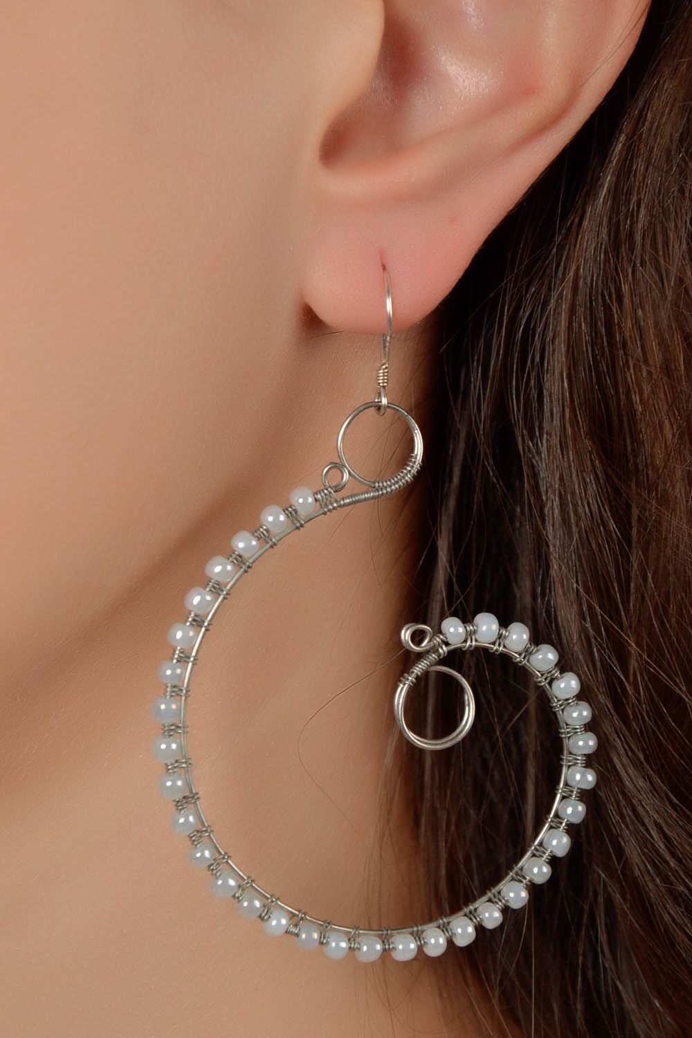 Earrings with natural stones photo 5