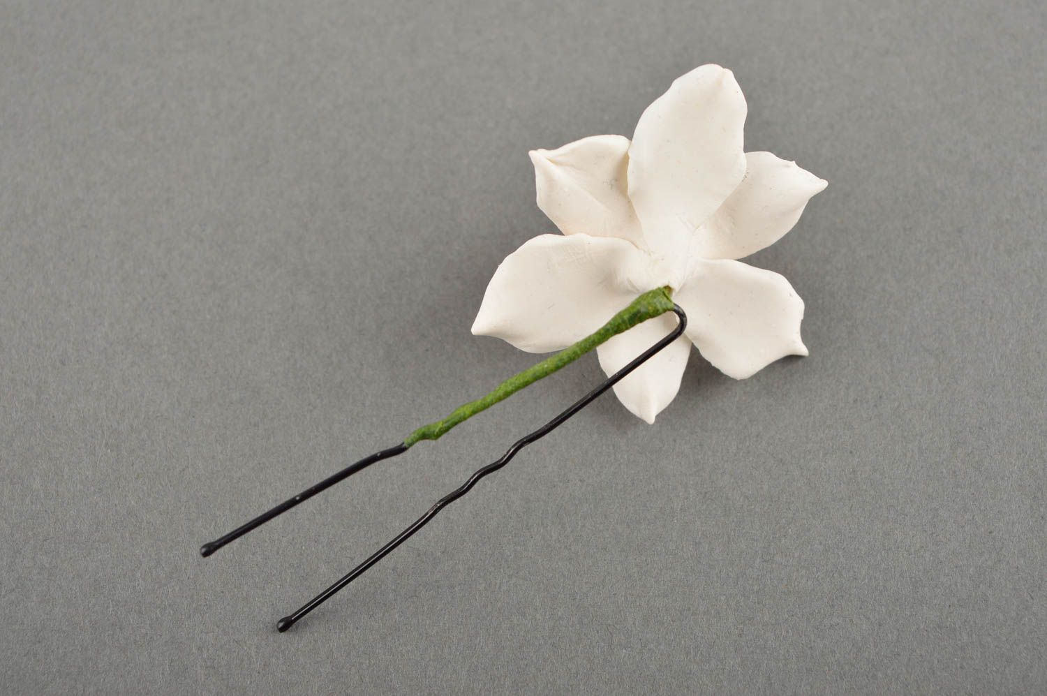 Delicate hairpin handmade hairpin for women hair accessories flower hairpin photo 3
