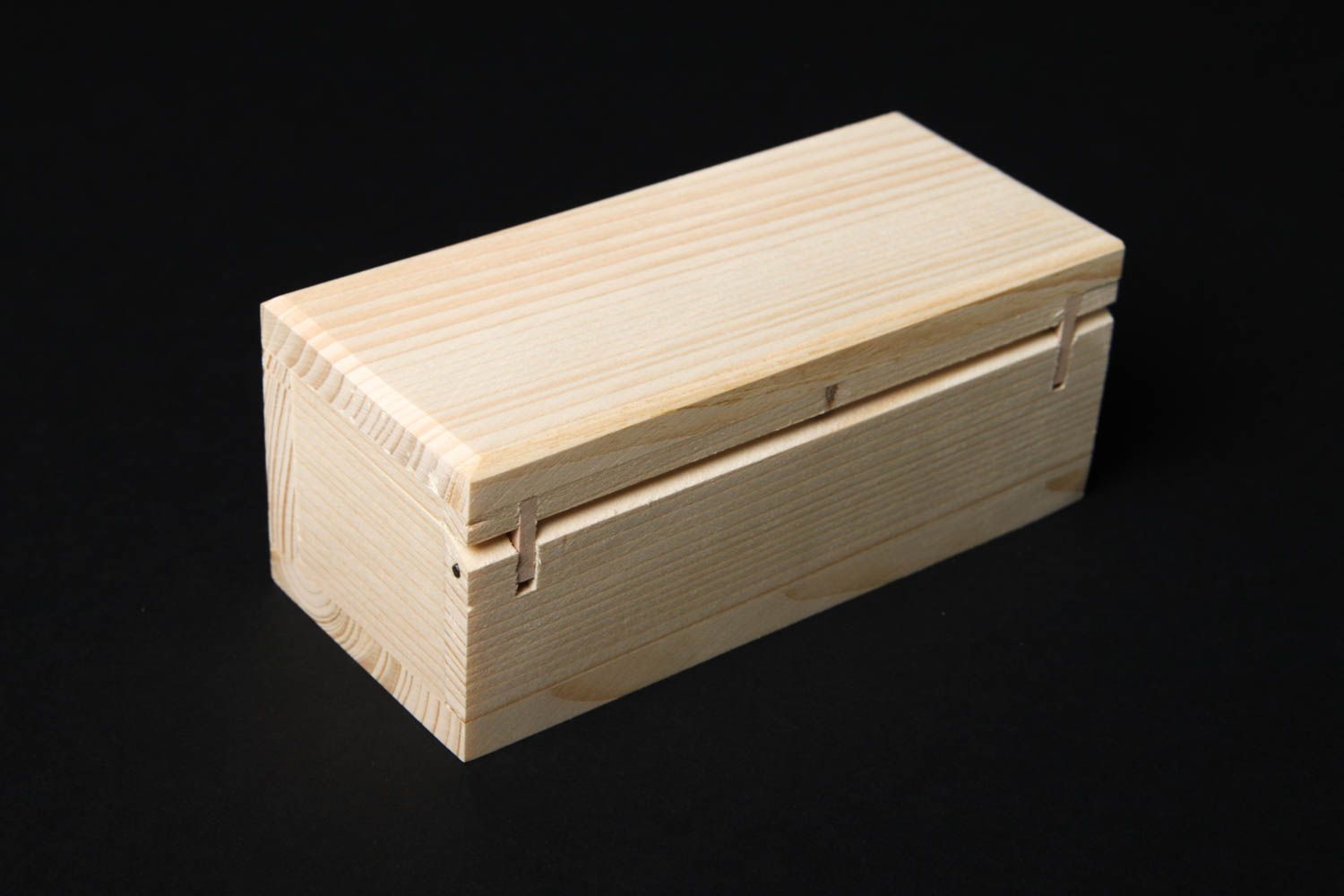 Boîte en bois faite main Coffret en bois d'épicéa à décorer Loisirs créatifs photo 4