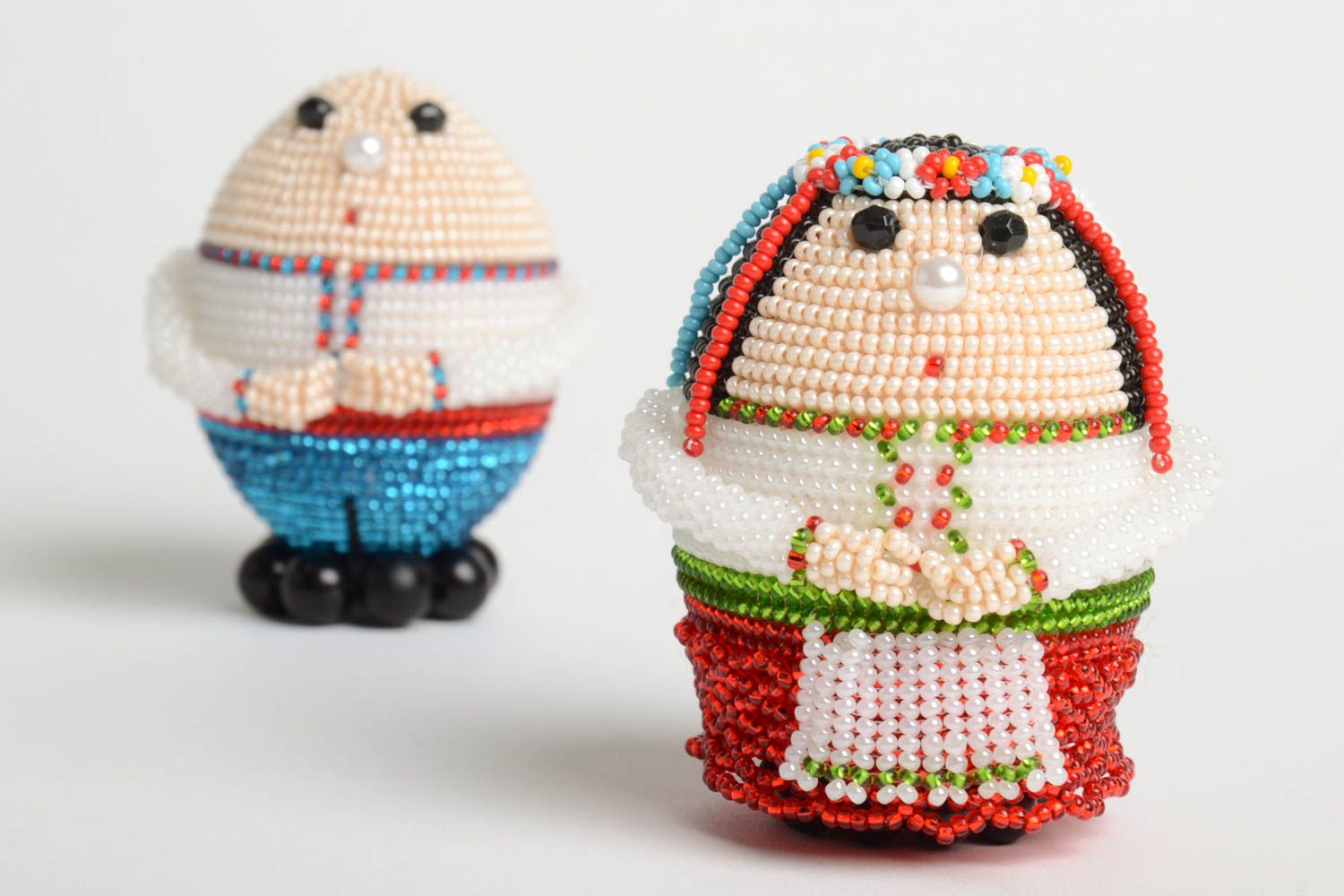 Figuras de madera hechas a mano huevos de Pascua decorativos regalos originales foto 2
