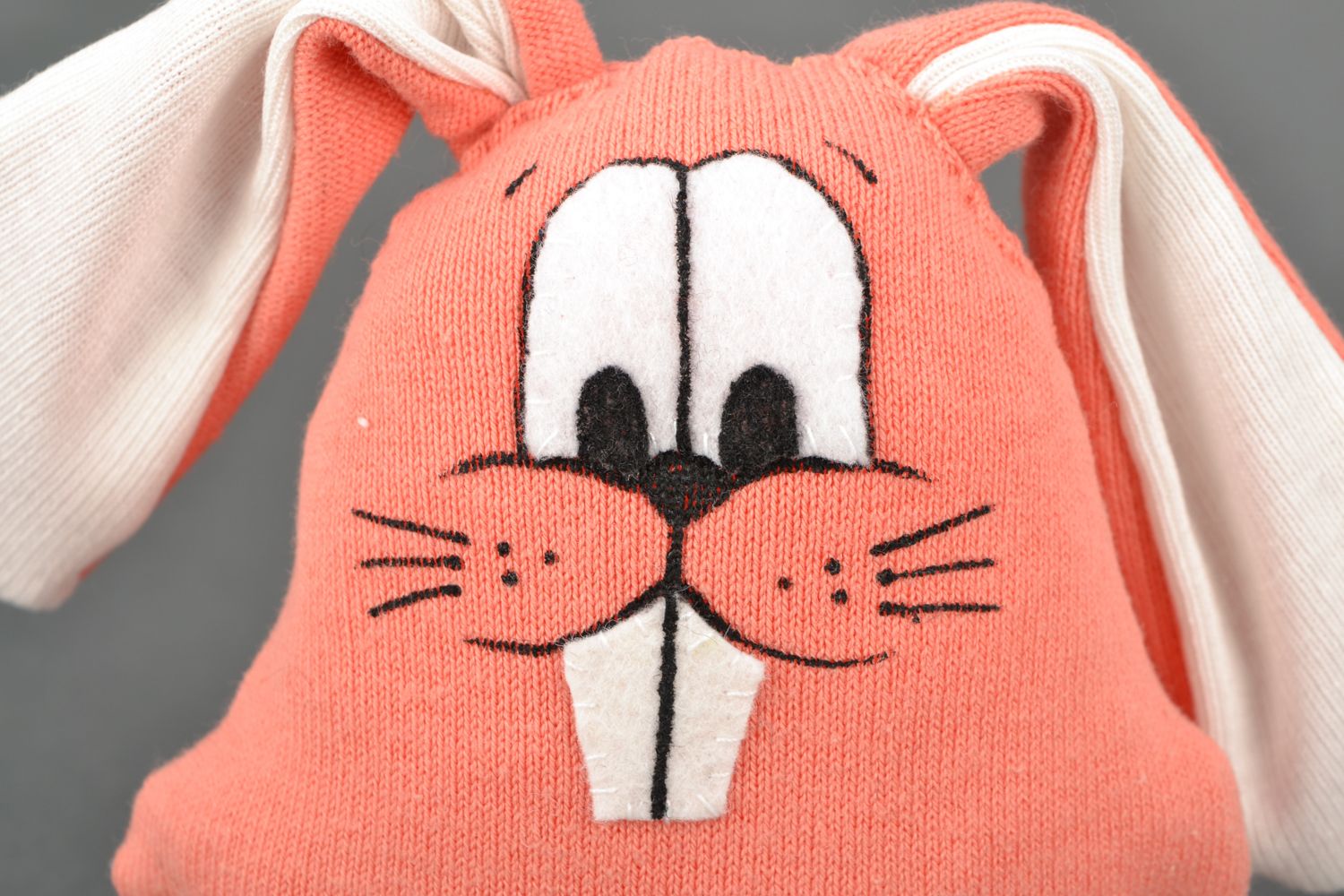 Мягкая игрушка подушка для дивана Розовый кролик фото 5