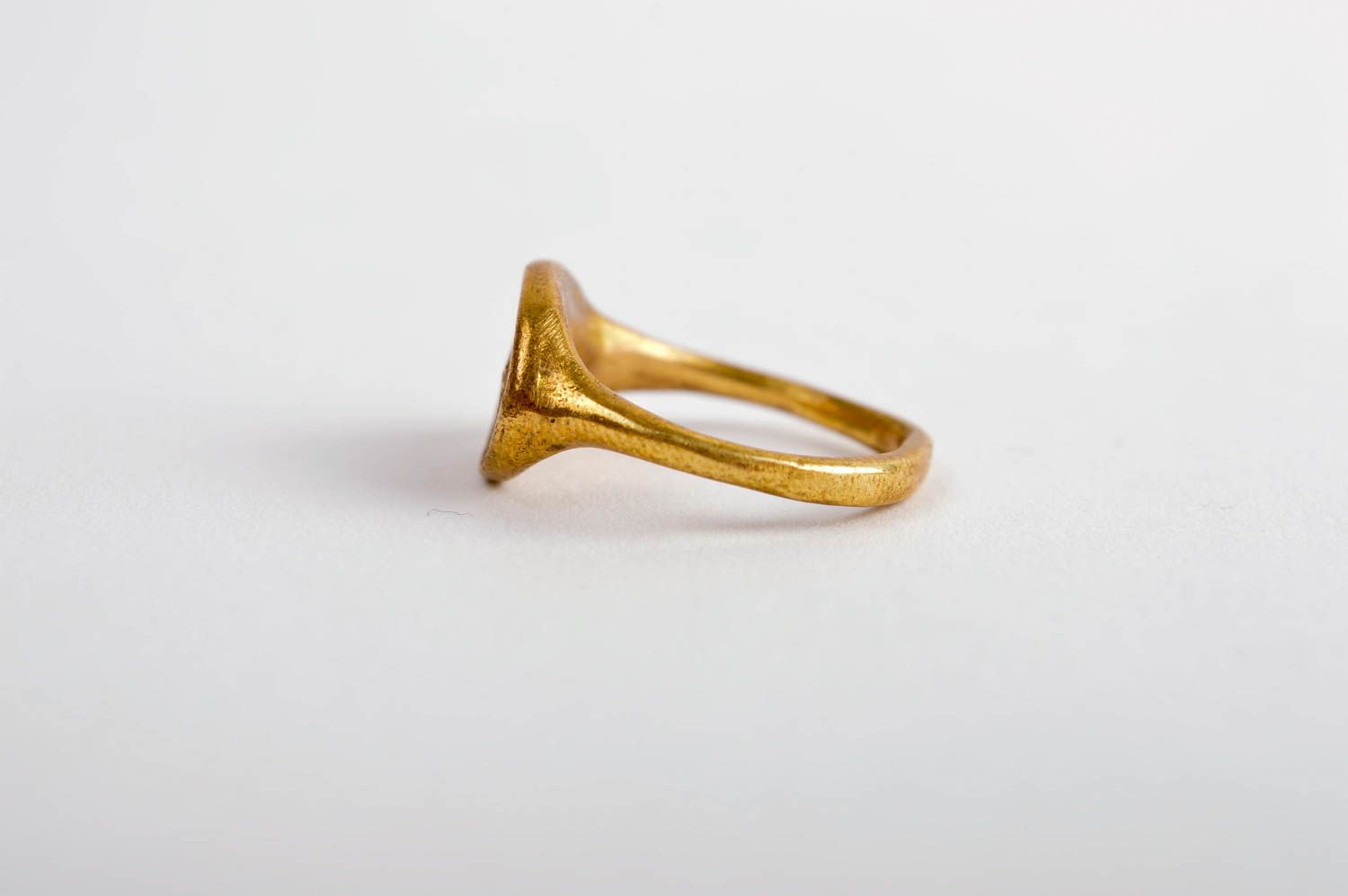 Украшение ручной работы женский перстень аксессуар из металла перстень латунный фото 3