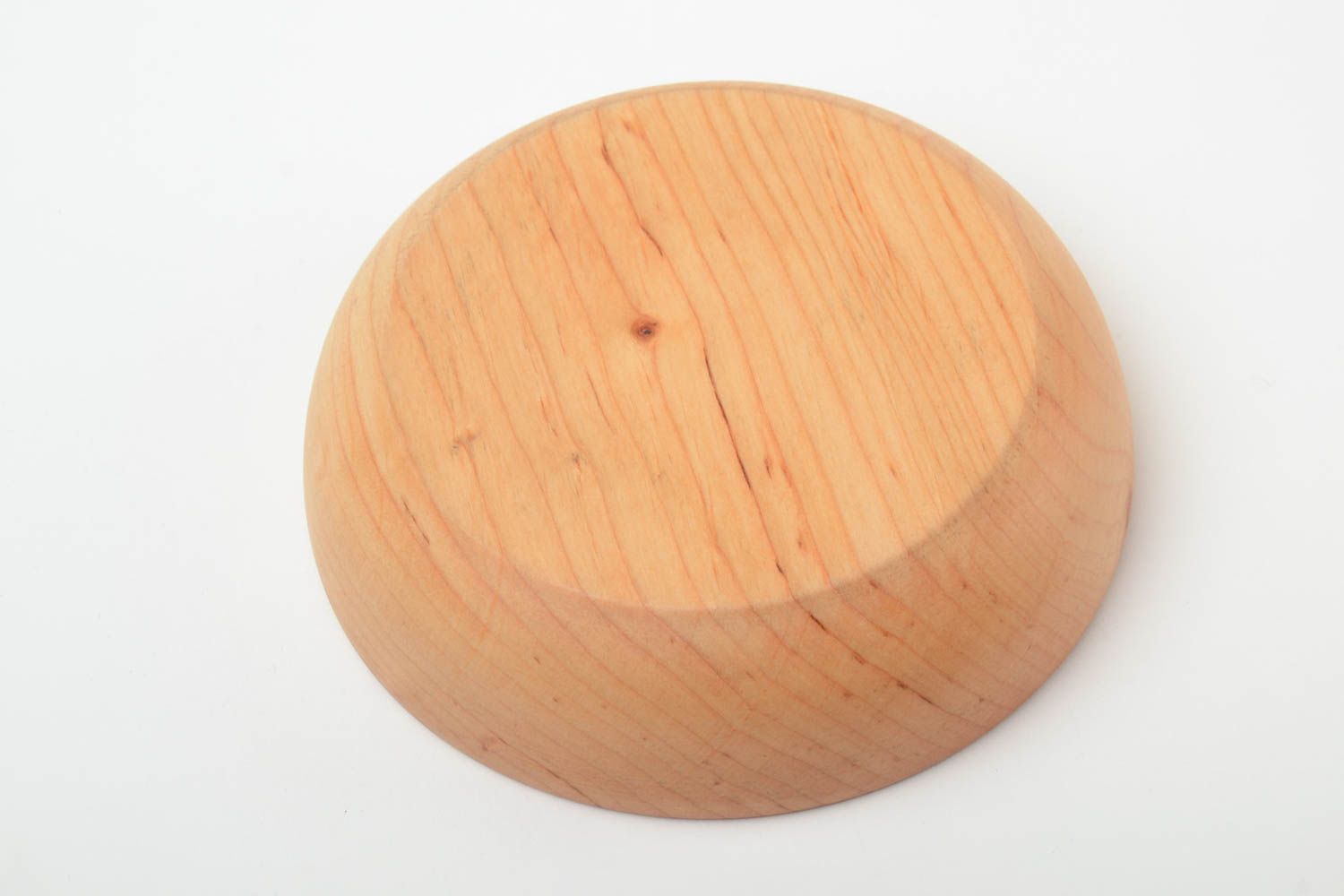 Handmade decorative bowl 150 ml made of alder wood impregnated with linseed oil photo 4