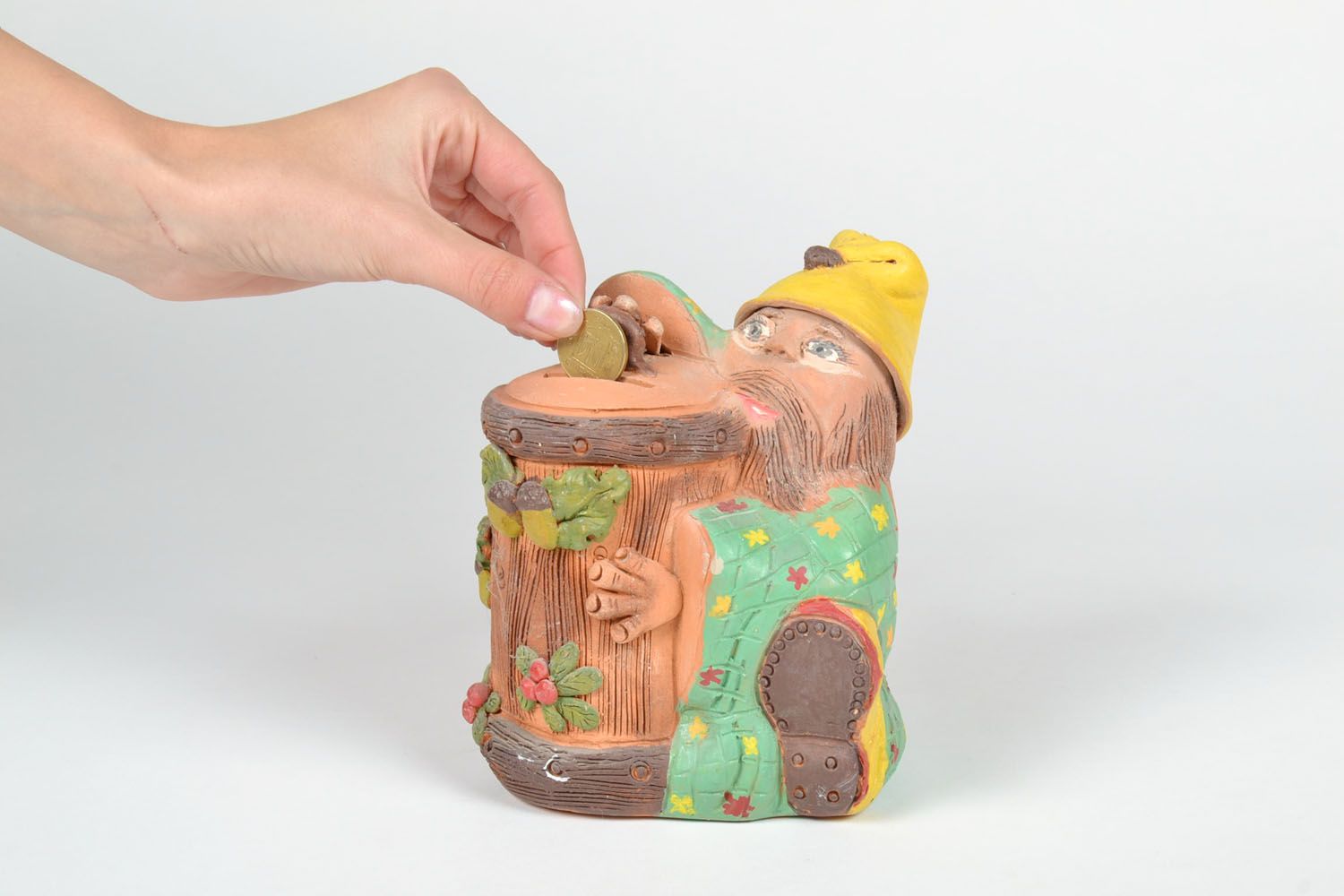 Ceramic money box in the shape of the wizard photo 5