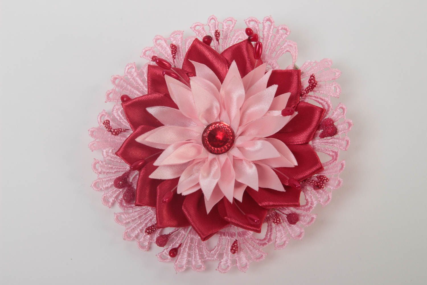 Haarspange Blume Haarspangen Kinder handmade Accessoire für Haare Geschenk Ideen foto 2
