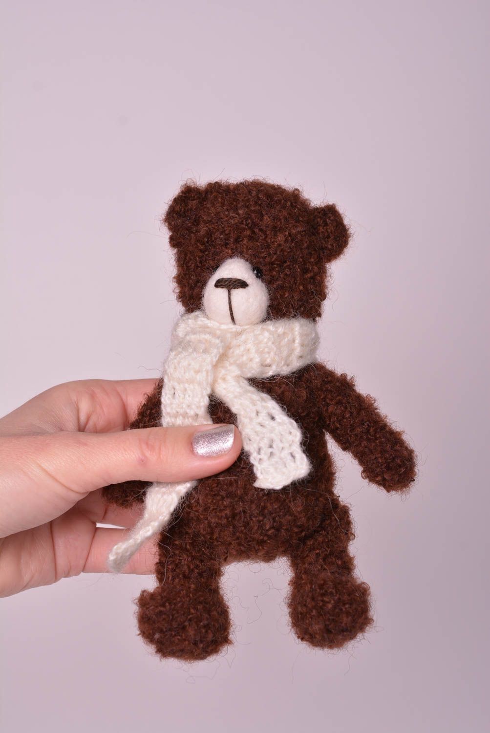 Мягкая игрушка ручной работы детская игрушка в виде медведя текстильная игрушка фото 2