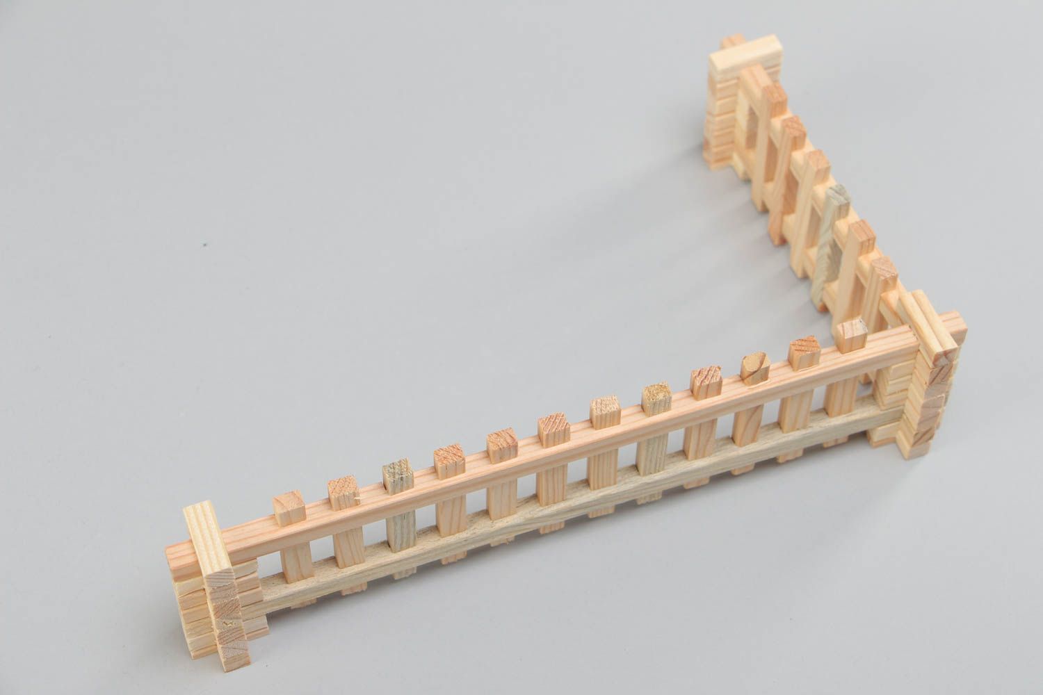 Деревянный конструктор забор хэнд мэйд развивающая  экологически чистая игрушка фото 3