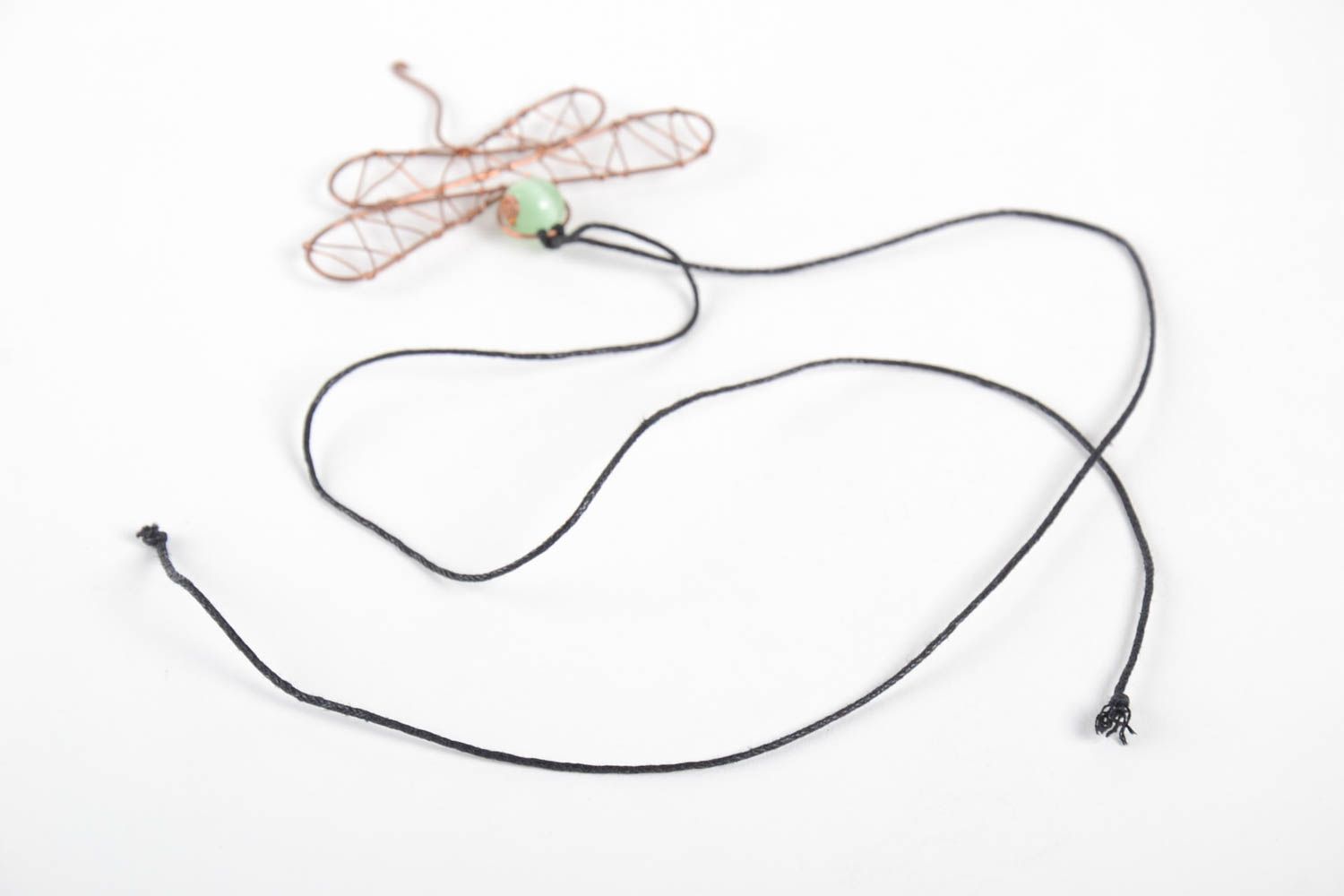 Handmade stylish jewelry unusual designer accessories butterfly pendant photo 3