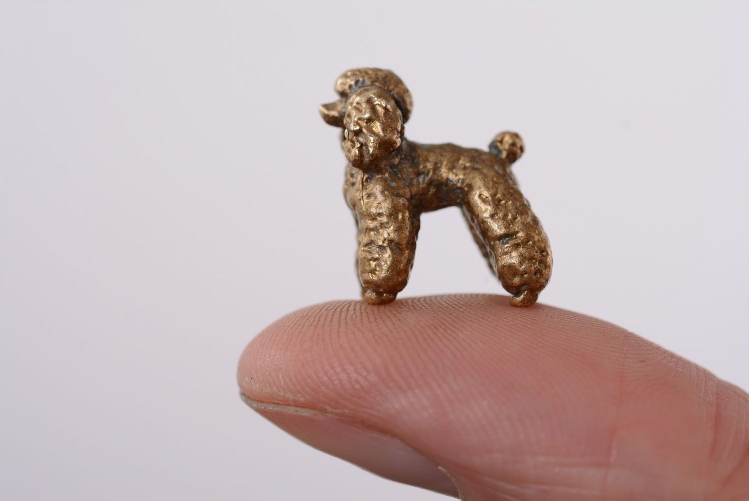 Bronze figurine of poodle photo 3
