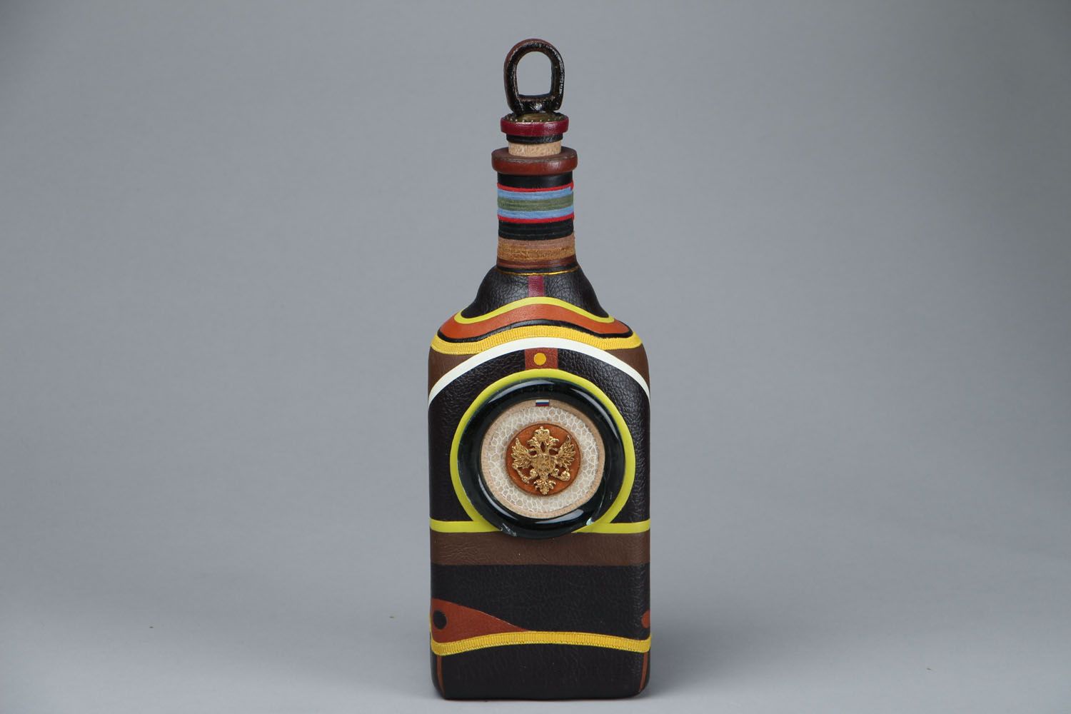 Decorative handmade bottle photo 1