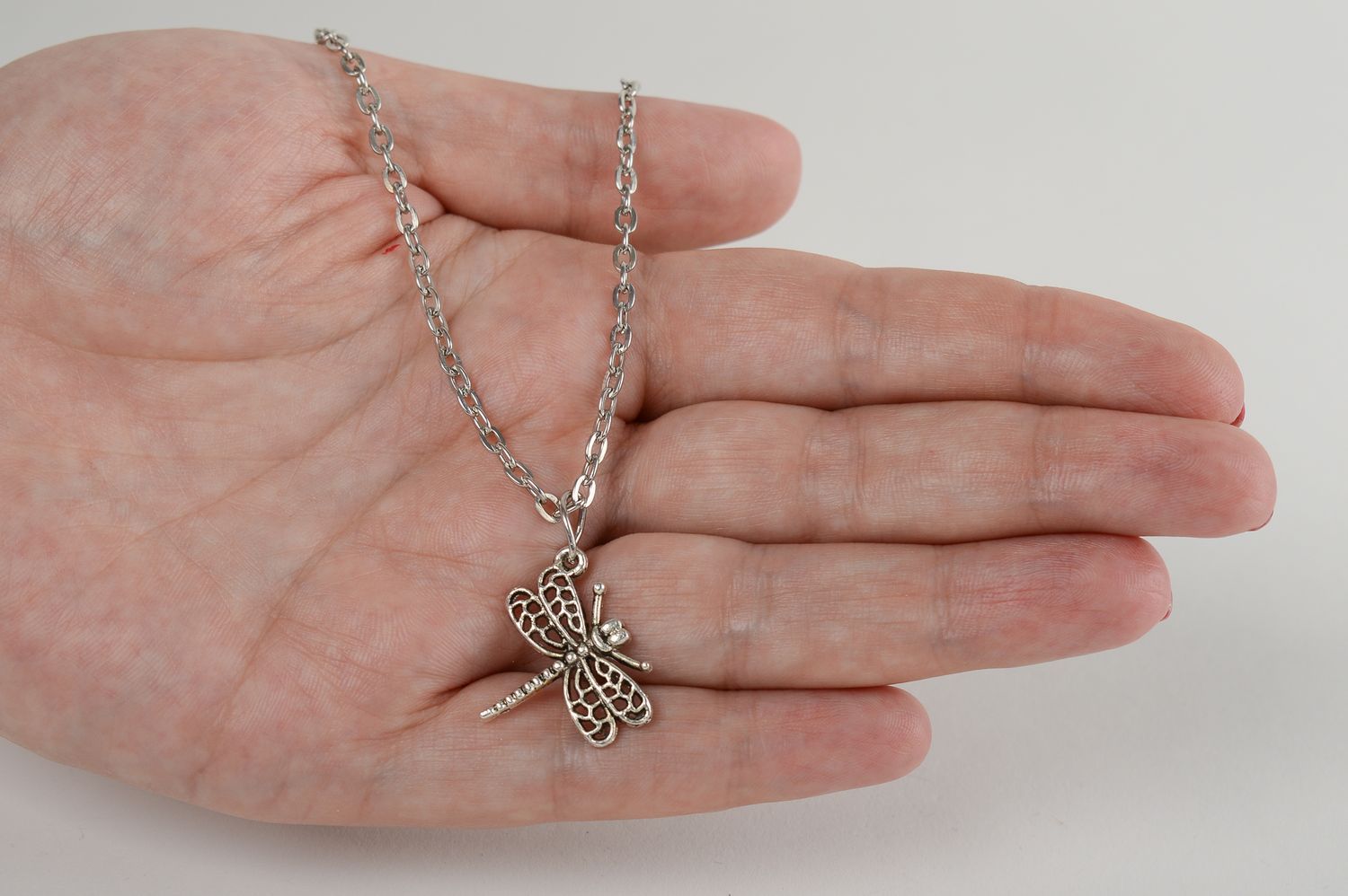 Handmade vintage pendant of chain metal pendant designer accessories for women photo 5