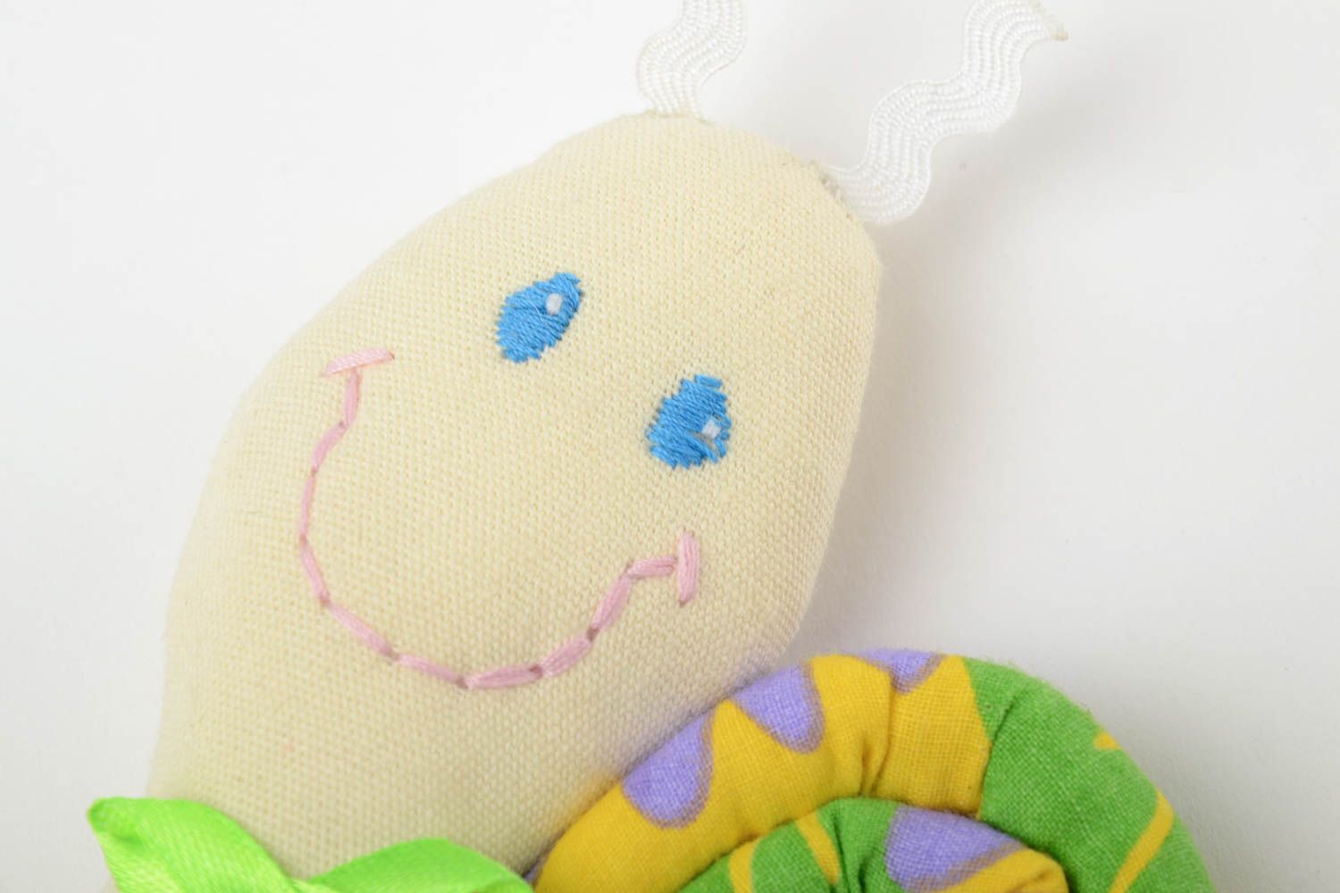 Muñeco de peluche hecho a mano original de tela para niños decorativo caracol foto 4