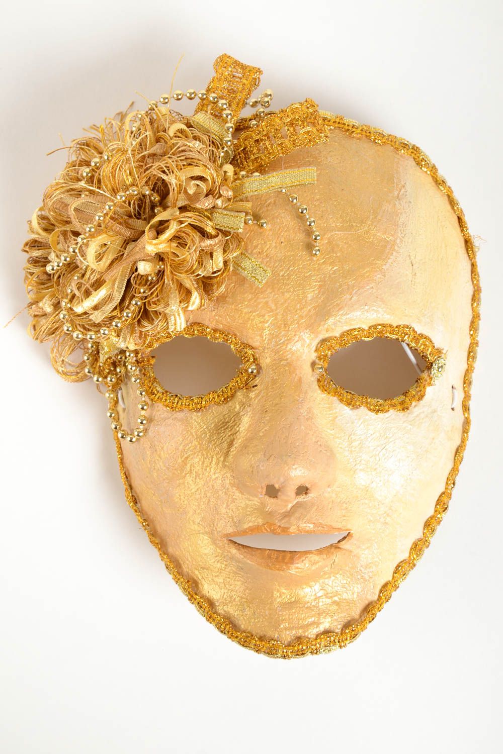 Máscara de carnaval hecha a mano original accesorio de mujer idea para disfraz foto 2