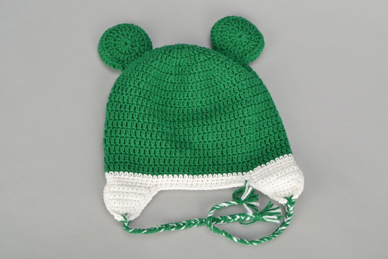 Cappello per bambini all'uncinetto fatto a mano splendido accessorio invernale foto 3