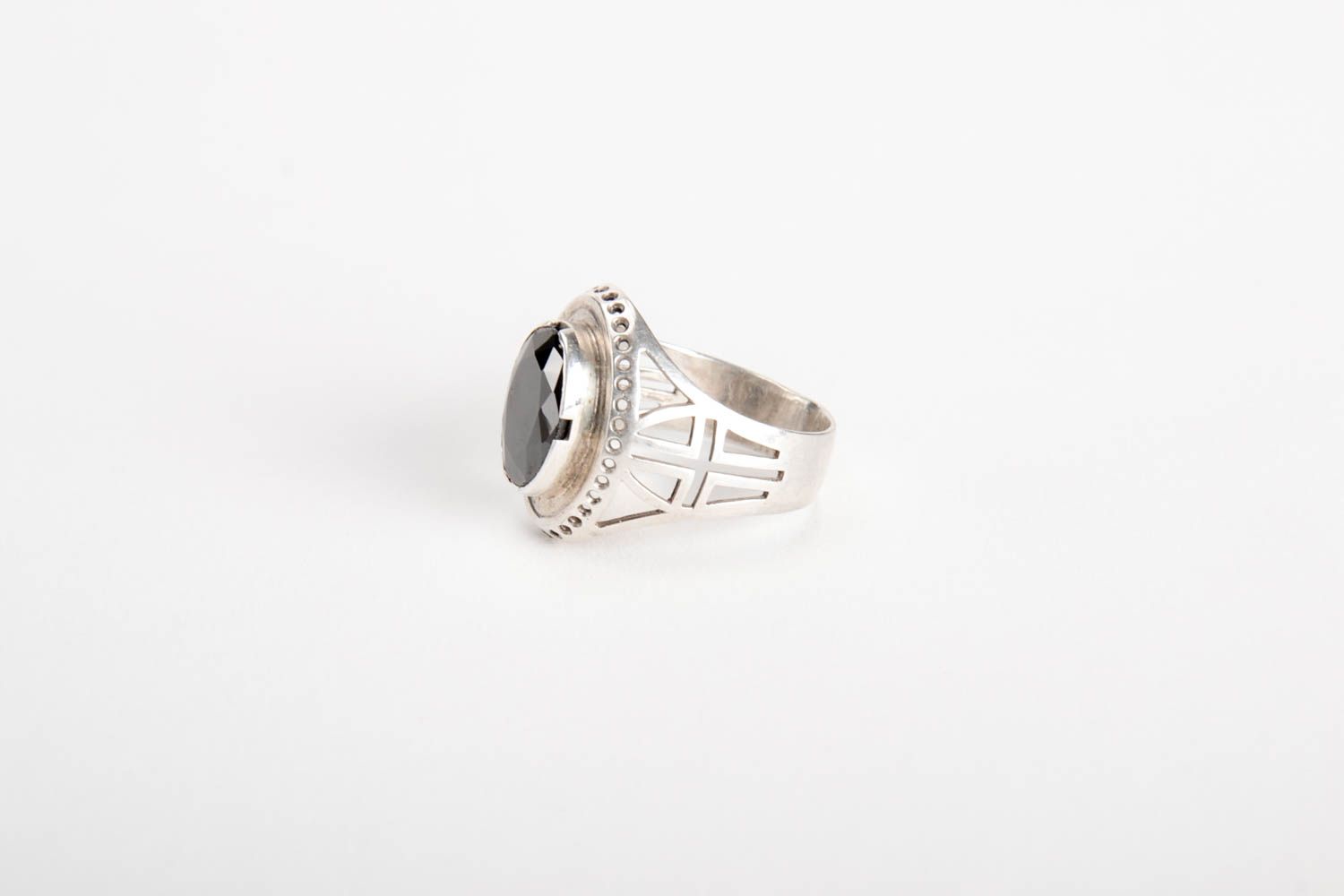 Handmade designer ring stylish unusual ring silver jewelry for men gift photo 2