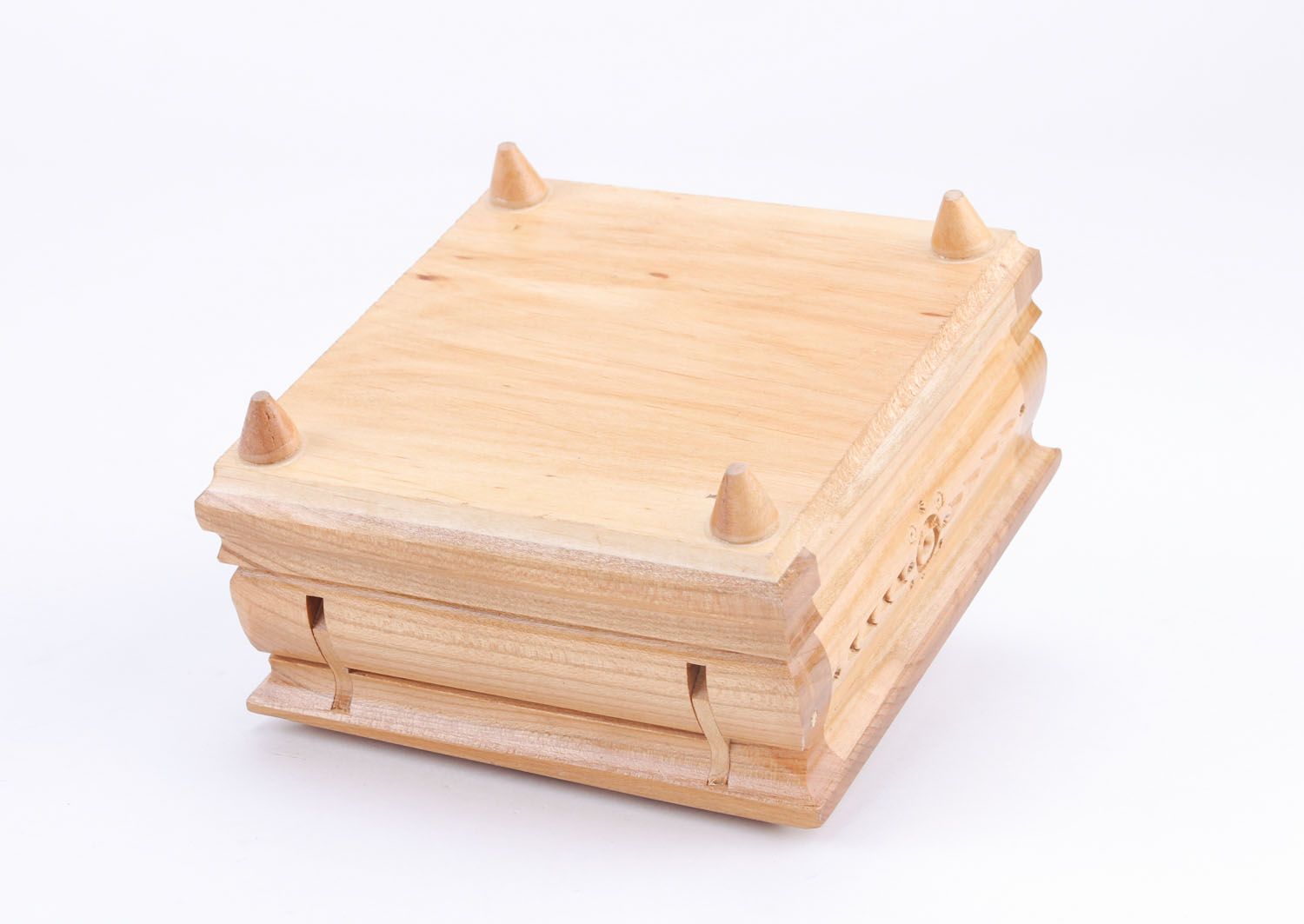 Carved wooden box photo 3